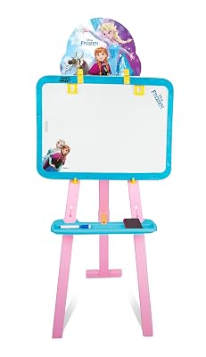 Amazon Brand - Jam & Honey Frozen 5-in-1 Easel Board for Kids | Educational Toy with Alphabets & Numbers | Age 3+ Years