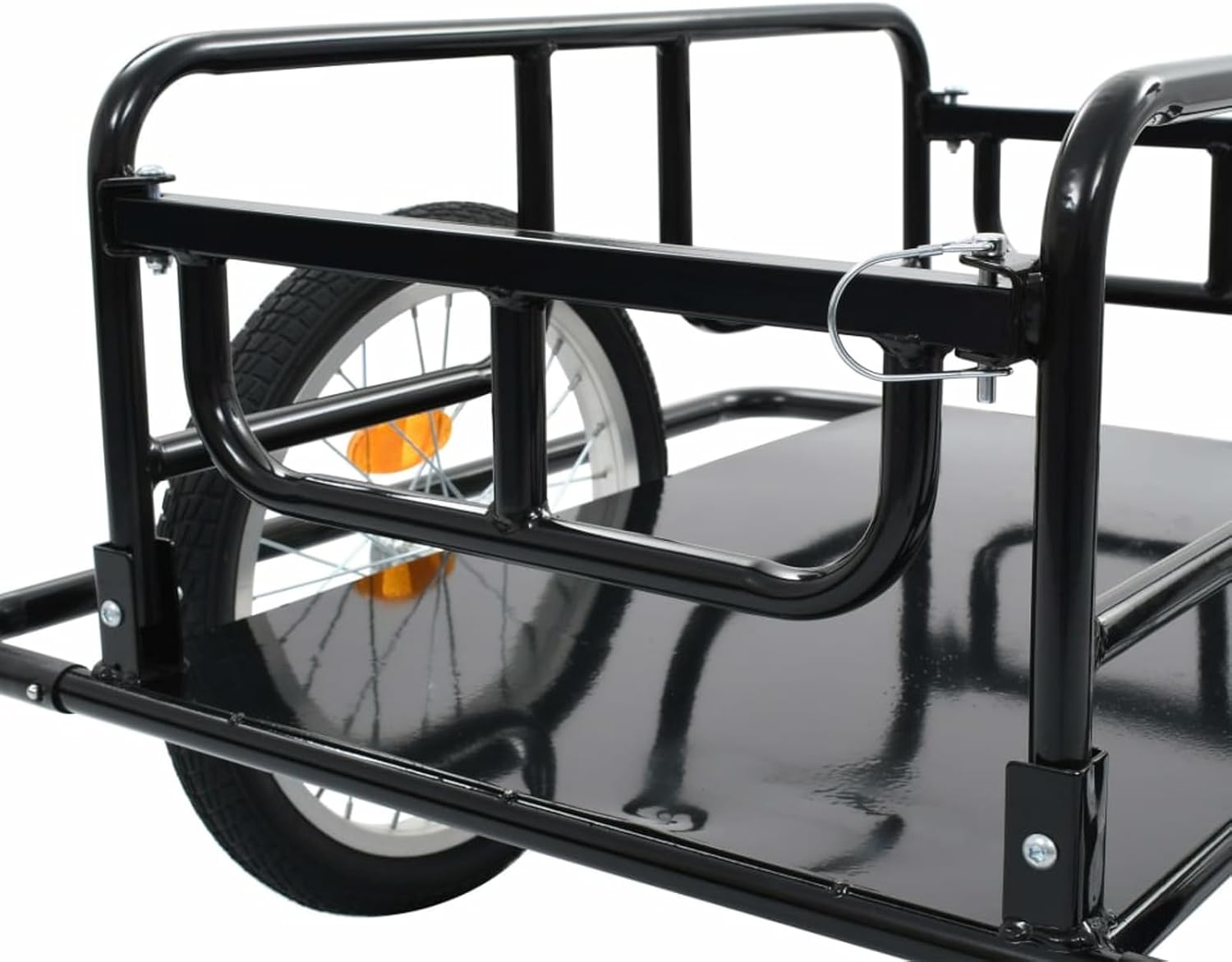 Bike Cargo Trailer 130x73x48.5 cm Steel Black
