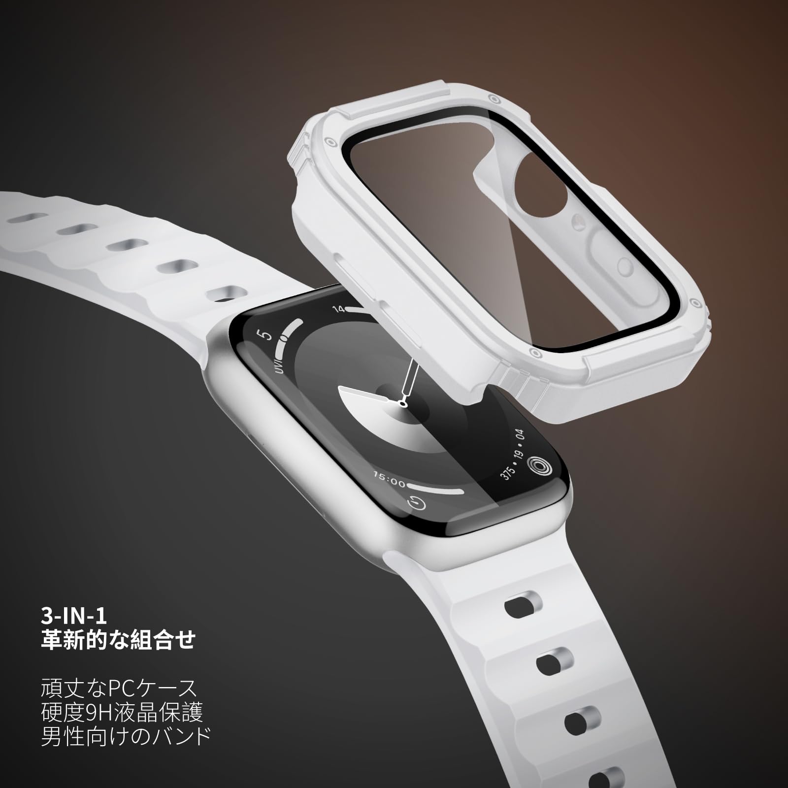 Apple Watch SE2 44mm ホワイト シリコンバンド Apple Watch SE2 44mm ホワイト シリコンバンド