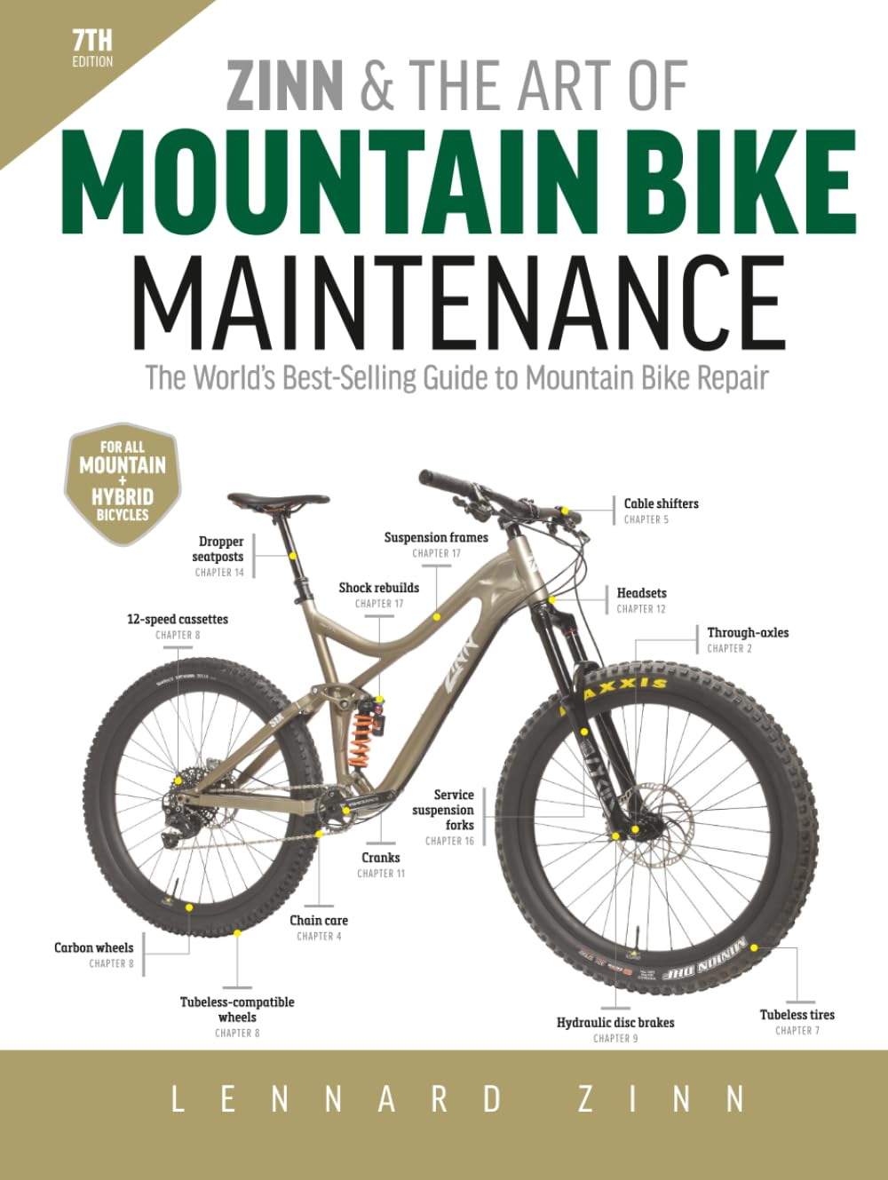 Zinn and the Art of Mountain Bike Maintenance, 7th Edition: The World's Best-Selling Guide to Mountain Bike Repair