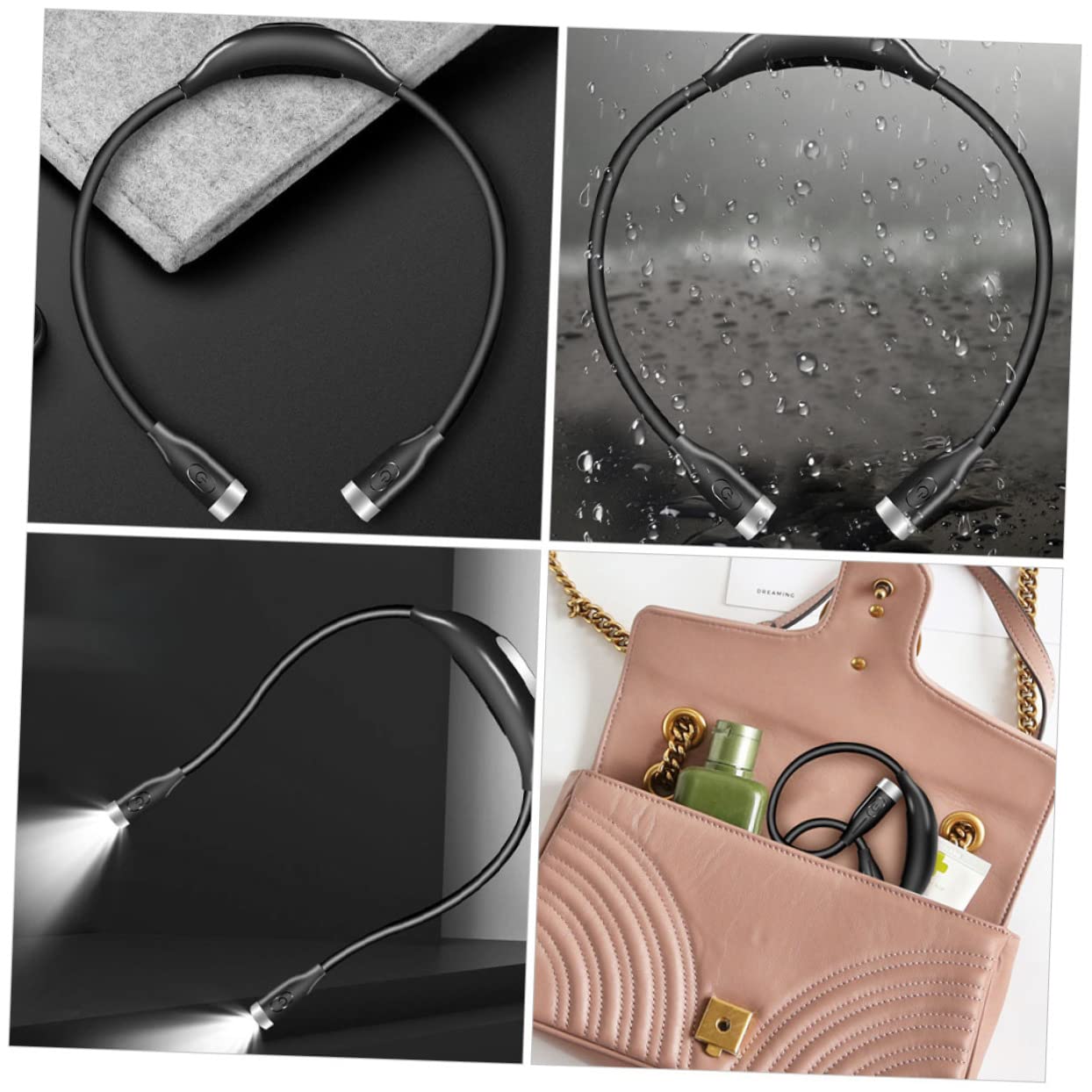 Gadpiparty Neck Reading Light Led Book Lamp Rechargeable for Reading in Bed Lightweight High Brightness Portable for Book and Nighttime Use