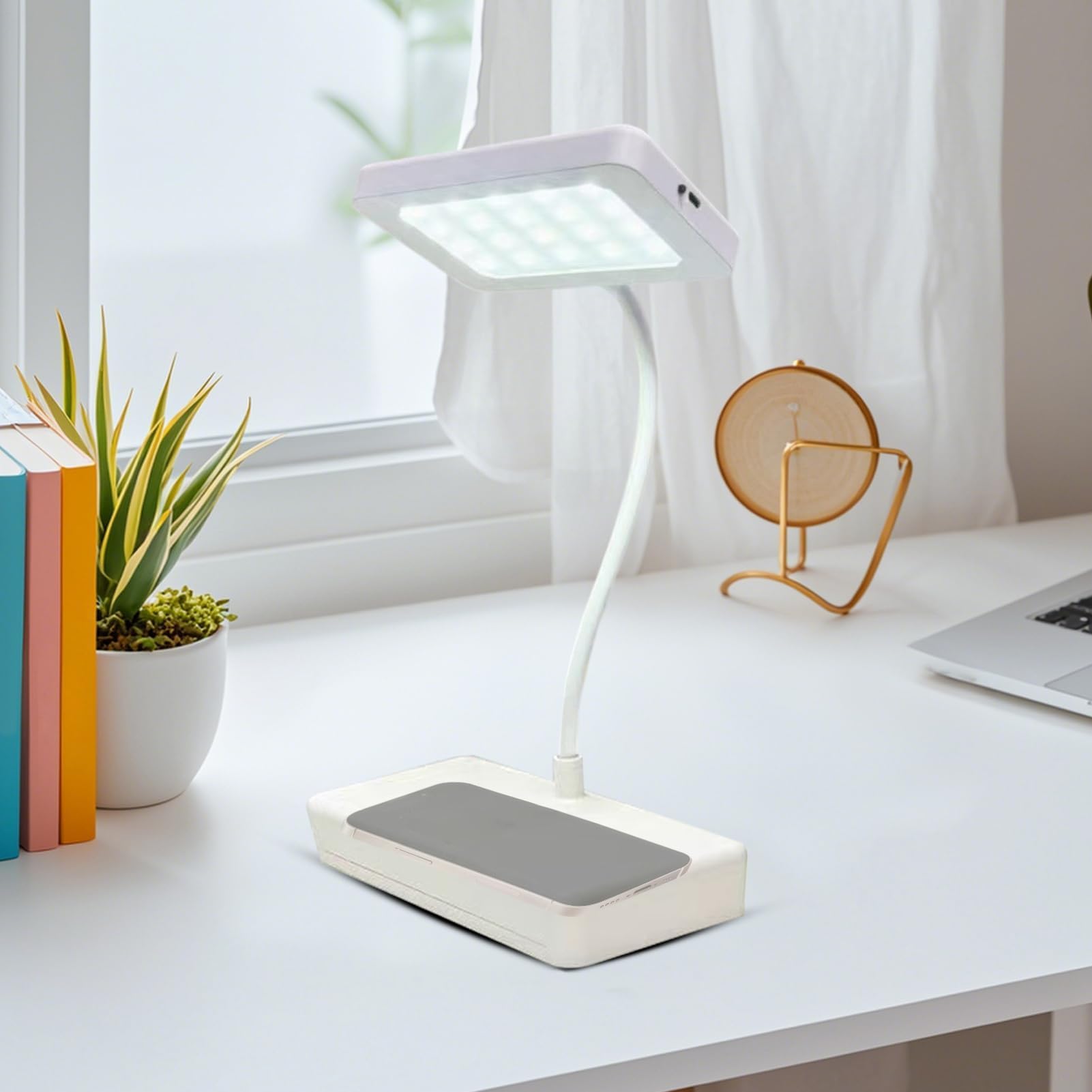 Schreibtischlampe nizer – LED-Leselampe moderne Schreibtisch-Aufbewahrungstasche kreativer Arbeitsplatz Schlafzimmer- und Hotelzubehör schlankes Design für effiziente Nisierung