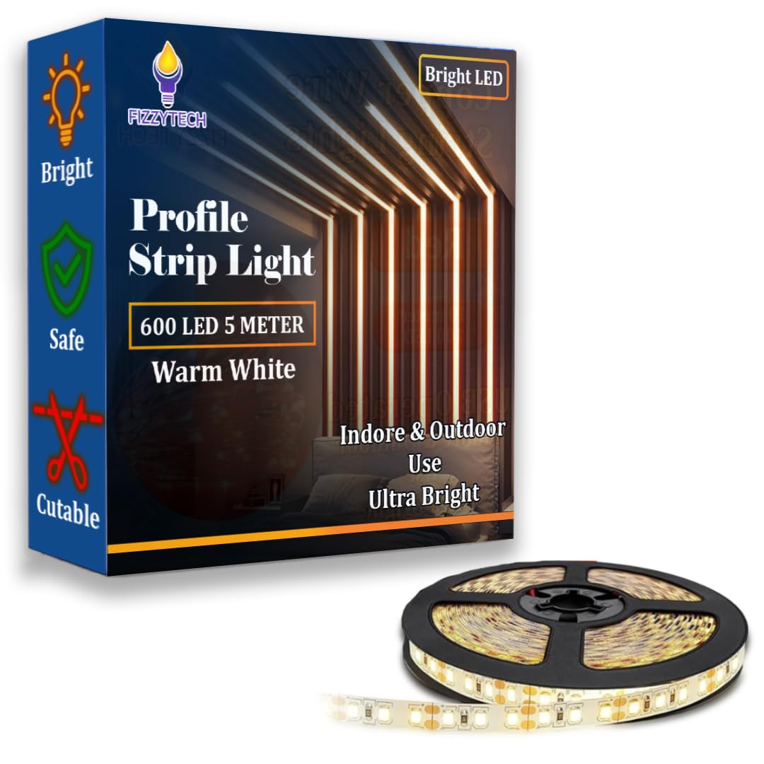 fizzytech 1 Meter LED Strip Lights 300 RGB LEDs,16 Modes Remote Control Perfect for Home Decoration Bedroom Lights of Home Decoration (5 Meter Warm White(Strip)-image-12