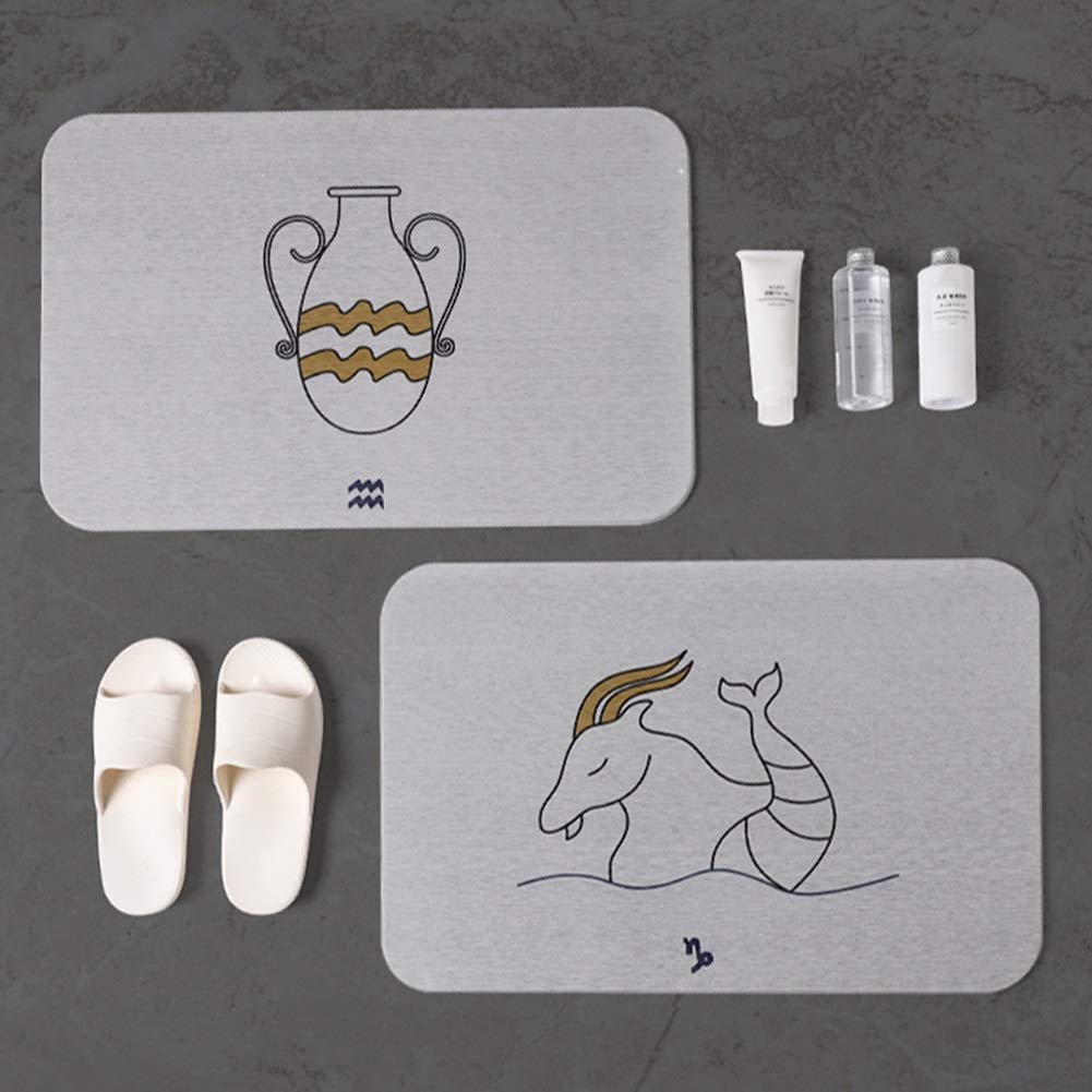 Diatomeas Almohadilla De Pie Almohadilla Absorbente Baño Alfombra Antideslizante Baño Baño Puerta Secado Rápido Absorber Agua Alfombra Uso Doméstico (Color : D)