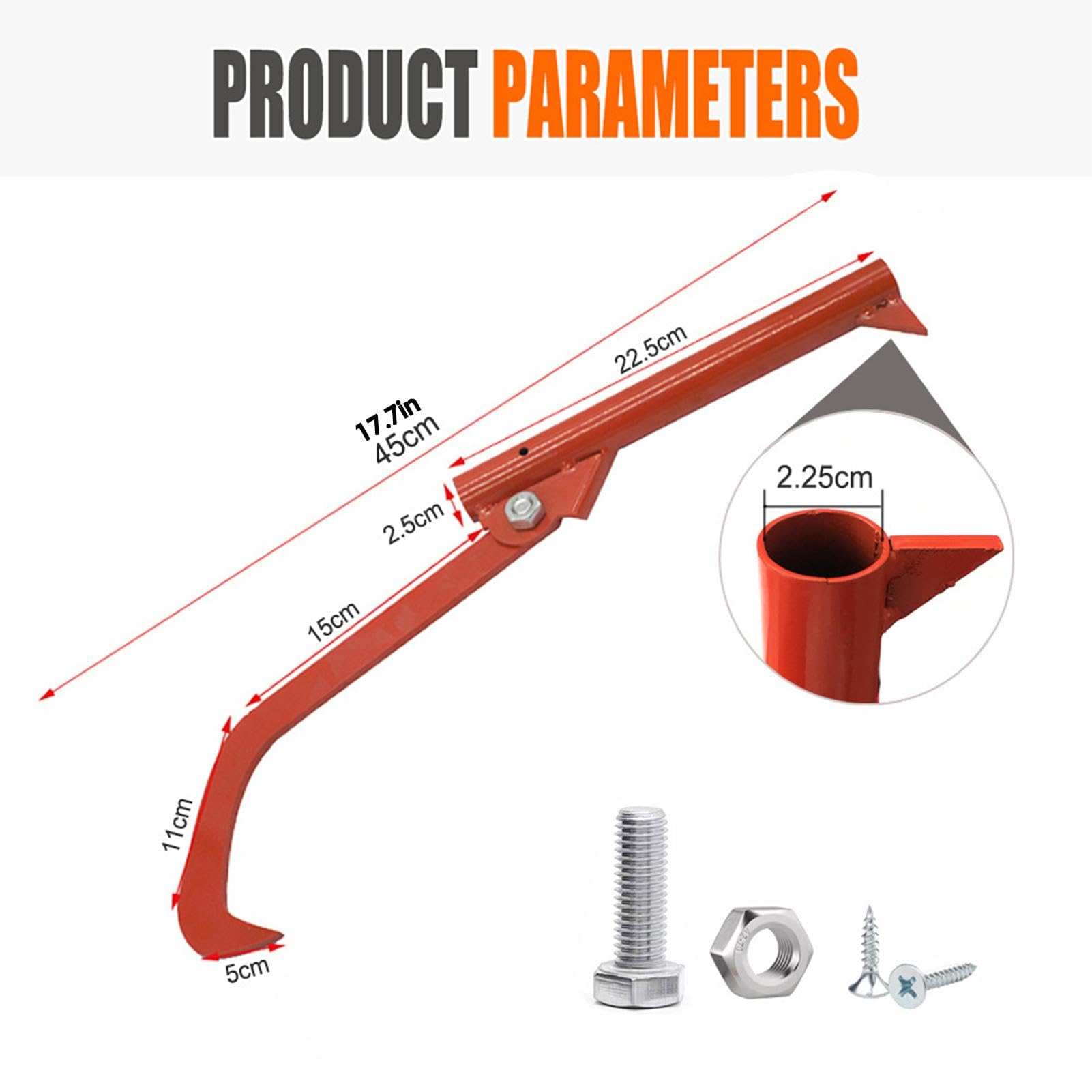 Elevador de troncos para cortar, herramienta de elevación de troncos - Los rodillos de tronco no se pueden enganchar, Log Roller Cant Hook Timber Jack Herramienta de registro de acero inoxidable para