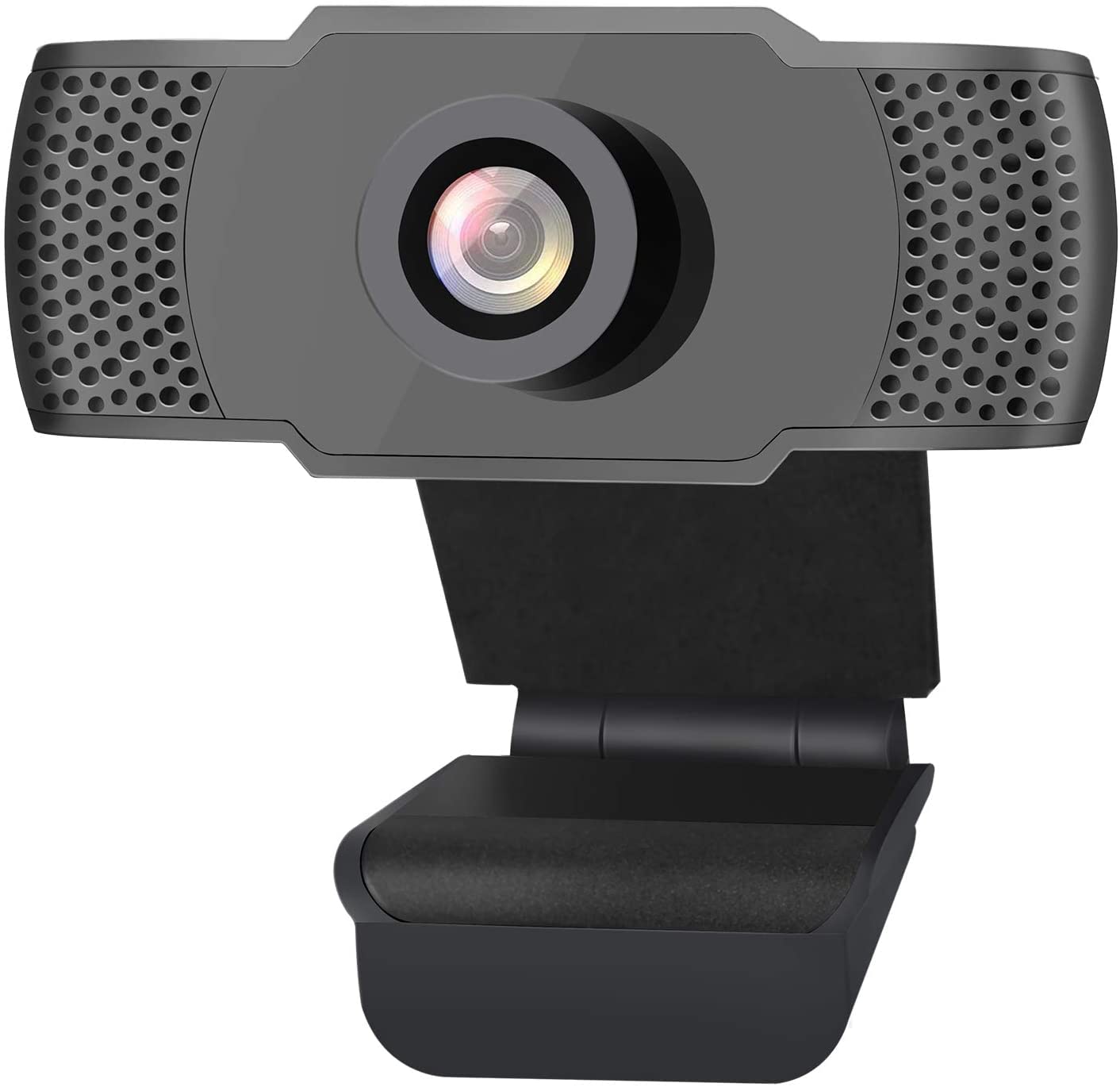 1080P Webcam with Microphone, USB 2.0 Web, Works with Skype, Zoom, FaceTime, Hangouts, PC/Mac/Laptop/Macbook/Tablet, Studying, Conference