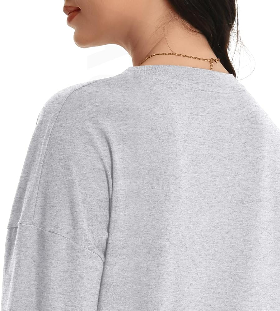 Auriviz Womens Long Sleeve Shirts Loose Fitted Crewneck Basic Tops Casual Tees Outfits Spring Clothes 2026 - Image 6