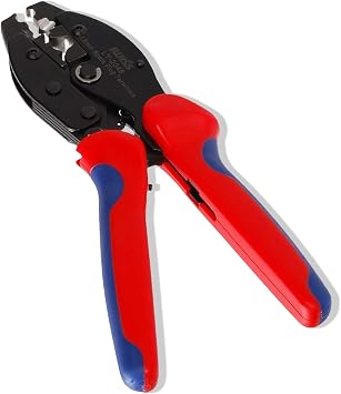 Spark Plug Wire Crimper, LY-2048 Ratchet Crimp Tool for Crimping and Stripping Spark Plug Wire, Diameter 0.3"/8.0mm