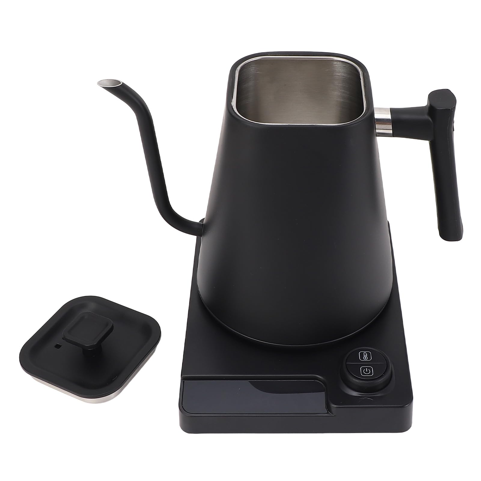 Hervidor Eléctrico de Cuello Cisne, 1200 W 304 Acero Inoxidable para Verter sobre Hervidor té Eléctrico con Control Temperatura, Calentador Inteligente Caldera Agua Caliente