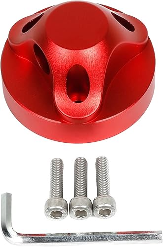 Miniatura 2 de Hoolcar Cubierta base de radio de aluminio rojo para Jeep Wrangler JL JLU JK JKU JT 2007-2021