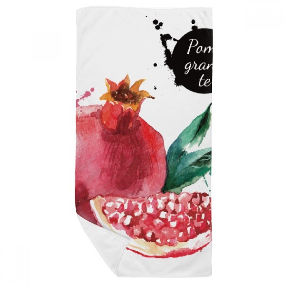 Gant de toilette doux et absorbant aquarelle grenade multicolor pour un soin du visage délicat
