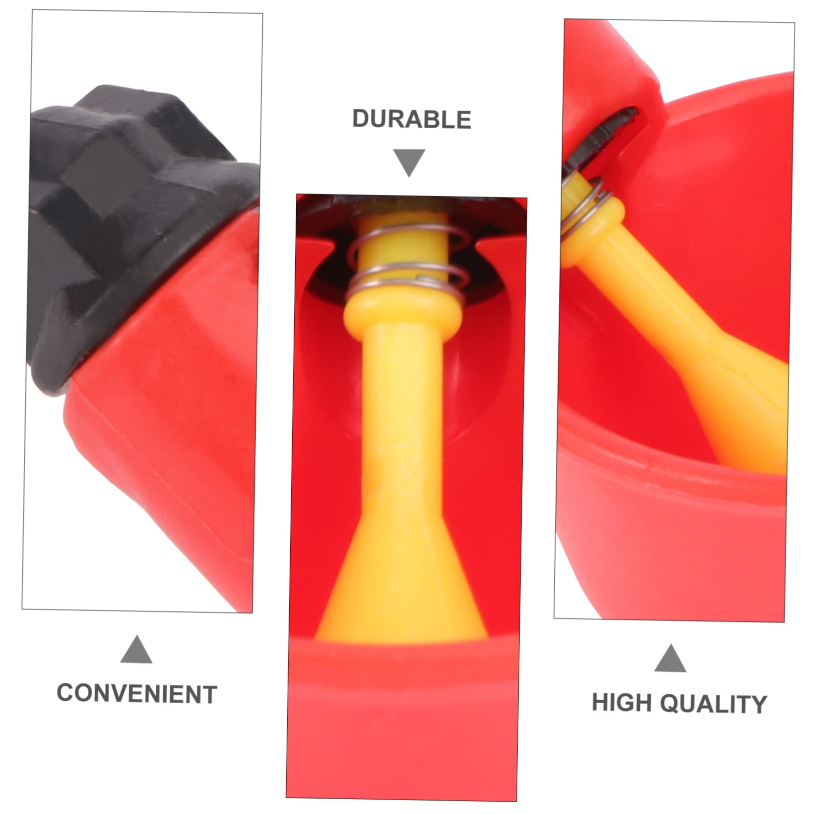 Abbeveratoio Automatico per Polli e Piccioni 30 Pezzi Abs Rosso | Dispensazione Acqua Automatica, Uso Sicuro e Pratico, per Allevamenti Avicoli Domestici e Commerciali