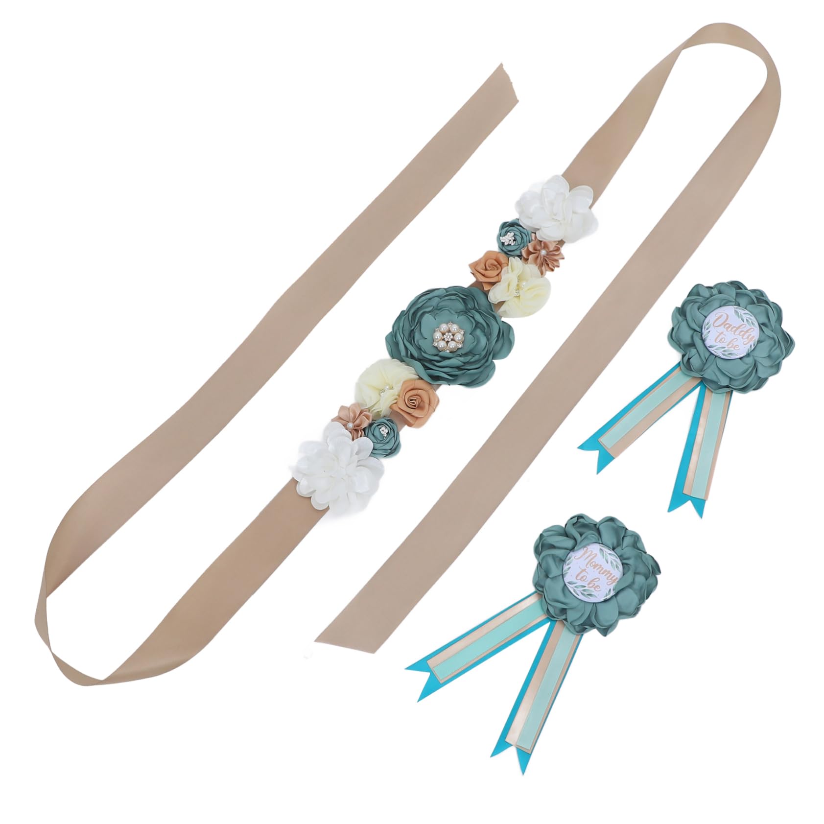 ULDIGI Pregnancy Announcement Box Pink Baby Shower Decorations Set Mom to Be Sash Corsage for Baby Shower Dec