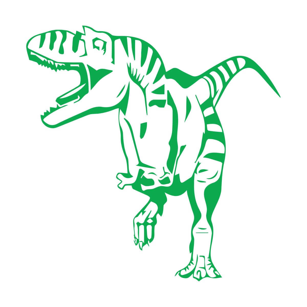 Tyrannosaurus Wall Stickers Cartoon Dinosaur Kids Bedroom Art Vinyl Wall Decal Boys Room Decoration Accessories Extra Large - 60x60cm