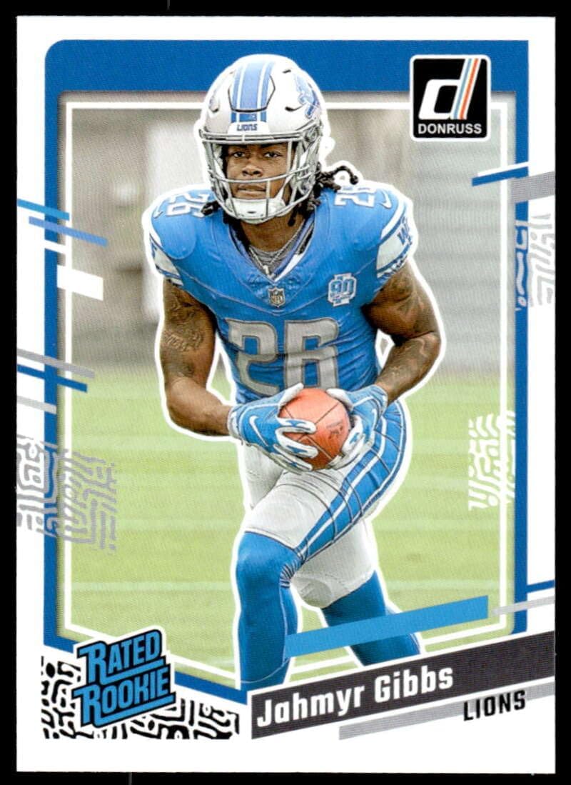 2023 Donruss #331 Jahmyr Gibbs Detroit Lions (RC - Rookie Card) NM-MT NFL Football Rated Rookie Thumbnail