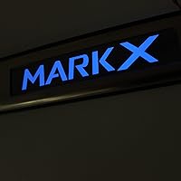 Vista 3 de OLIKE Para Toyota Mark X 2005-2017 Car Led umbral de puerta Scuff Plate Guard Sills Protector Trim