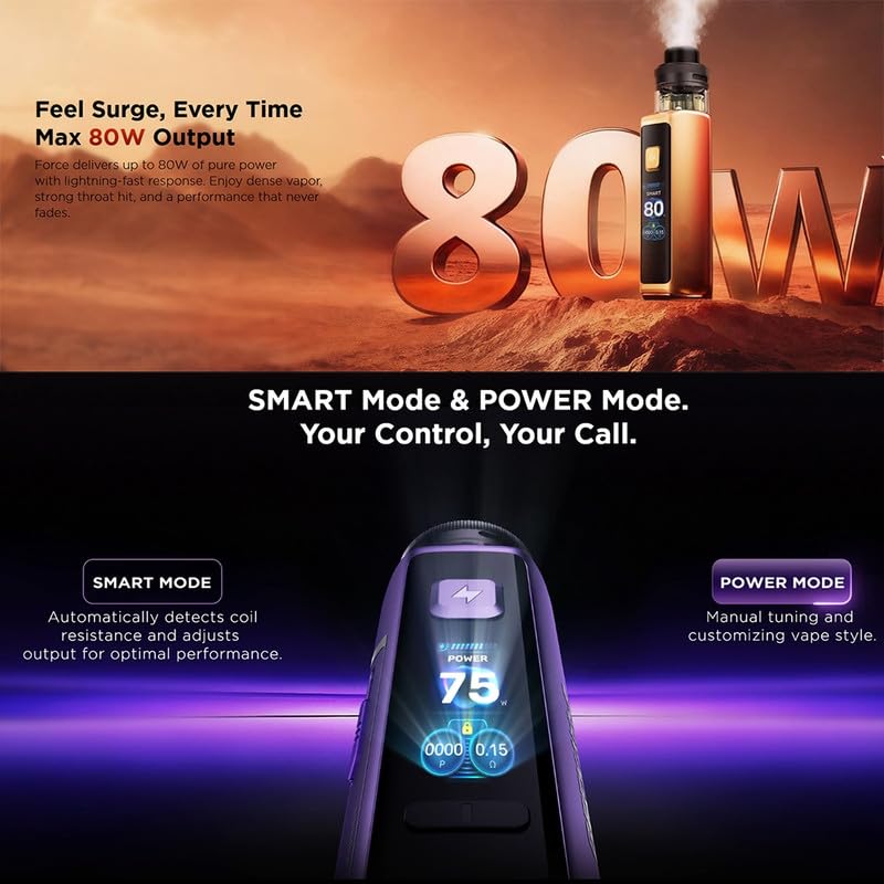 Kit Aegis Force pod compatible B Coils et batterie 3200mAh intégrée