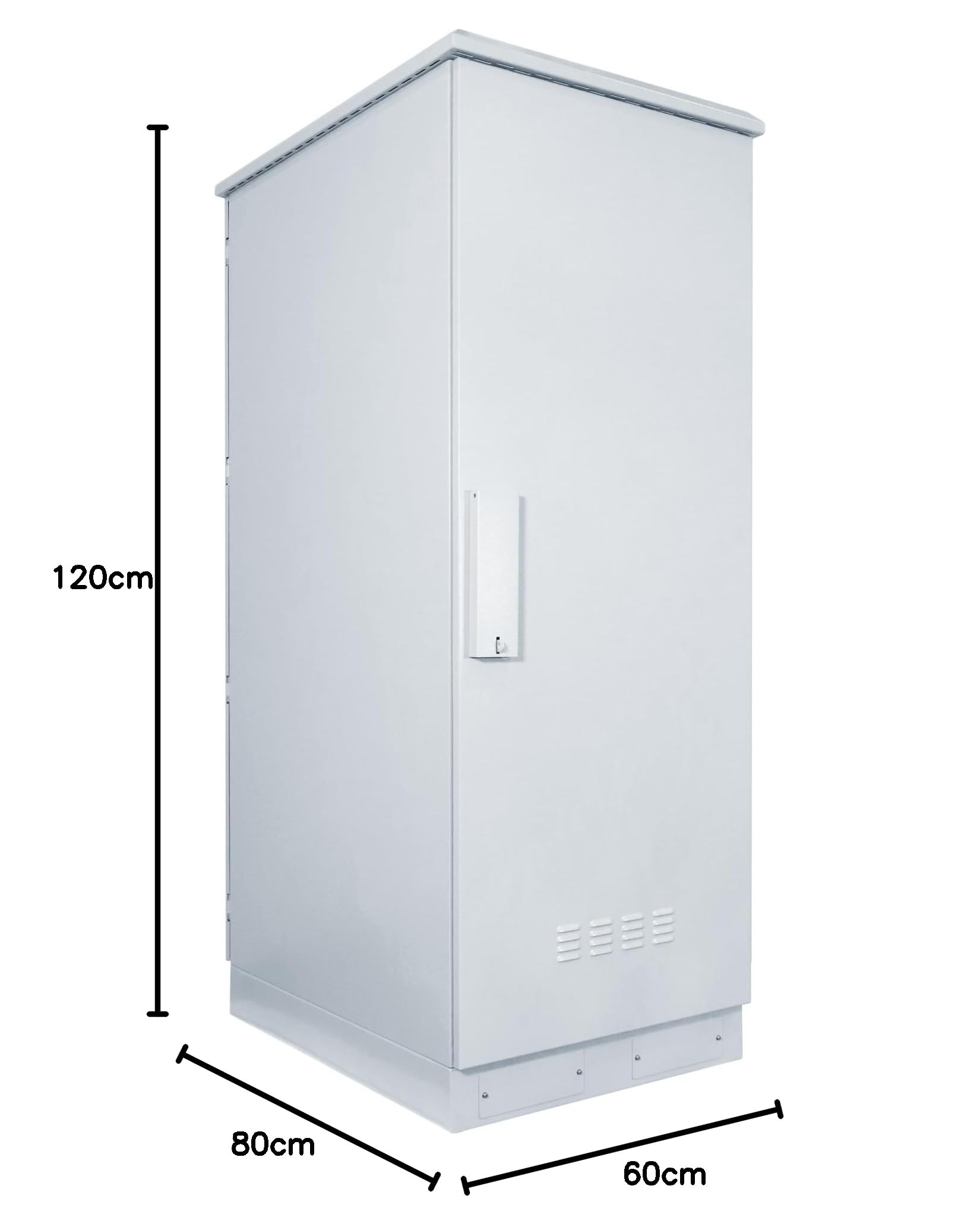 Baie Serveur extérieur 42U IP55-600x800x2000mm (LxPxH) - IP55 - Blanc