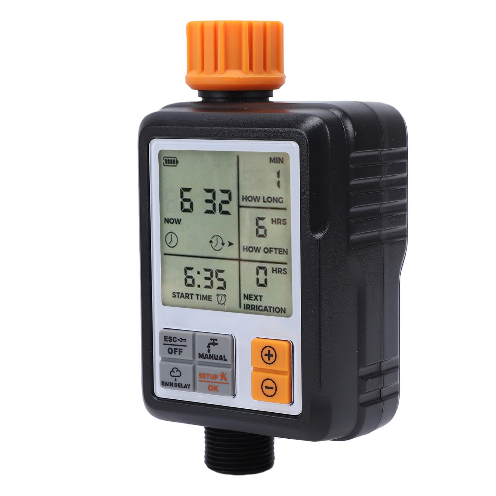 Tnfeeon Tropfbewässerungssystem, Schlauch-Timer, Sprinkler-Timer mit Großem Display für Rasen, Blumenbeete, Gemüsegärten, Topfpflanzen, Tropfbewässerungssystem, 6,57 X 3,35 Zoll, Automatisch