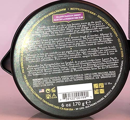 Kama Sutra - Massage Oil Candle - Island Passion Berry - 6 Ounce