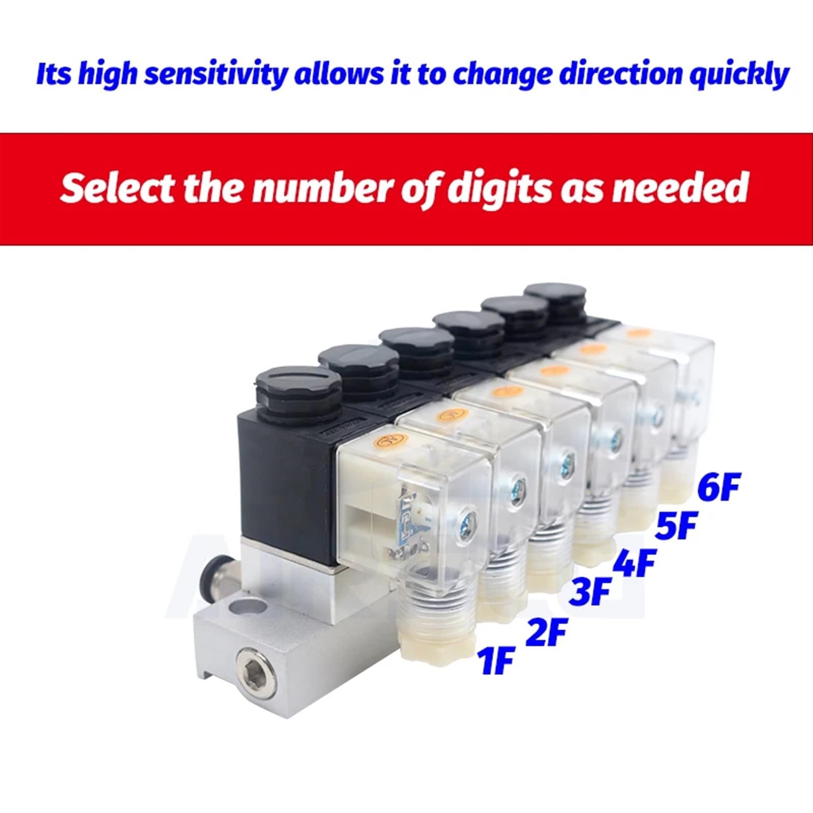 Válvula solenoide neumática de 2 vías PNEUMAT, Normalmente Cerrada, 12 V, 24 V y 220 V, 2V025-08(6 Combinations)