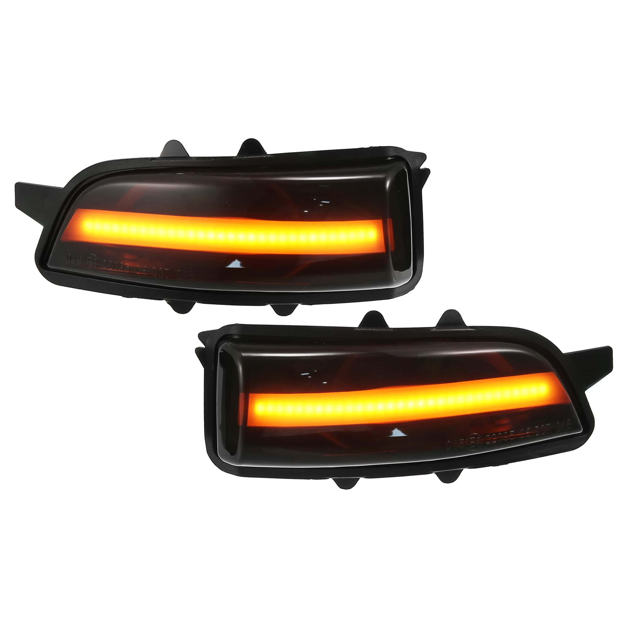 X AUTOHAUX 1 Pair Side Wing Mirror Turn Signal Light for Volvo S80 2007-2013 for Volvo C30 2007-2013
