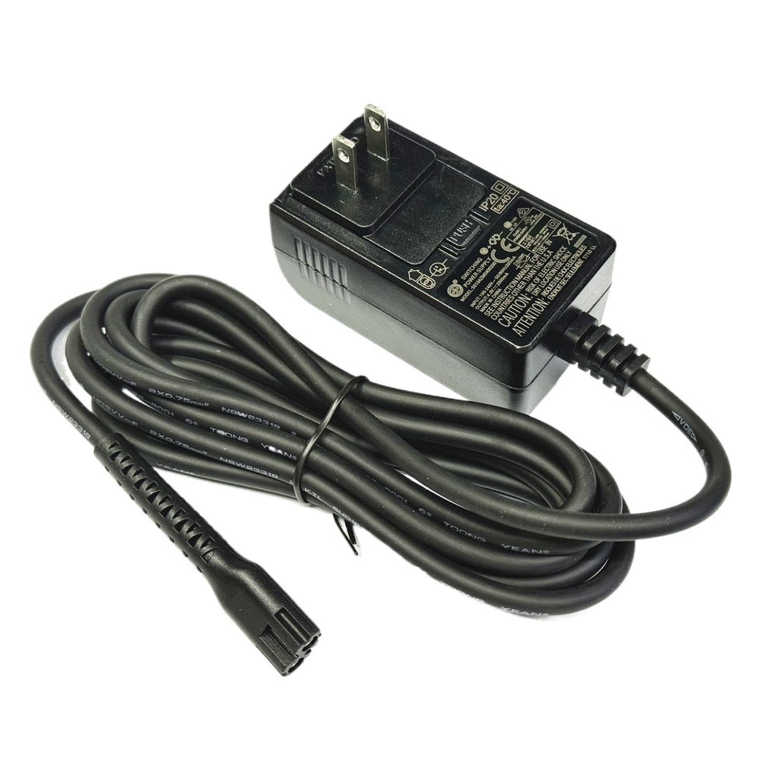 Cable Cargador De 2,4 M, 4 V, 2 A, Compatible Con Wahl, Cargador Inalámbrico Clipper, For Todos, Compatible Con Wahl, Magic Clip Senior Sterling-4 Designer 8148/8591(US 1pcs)