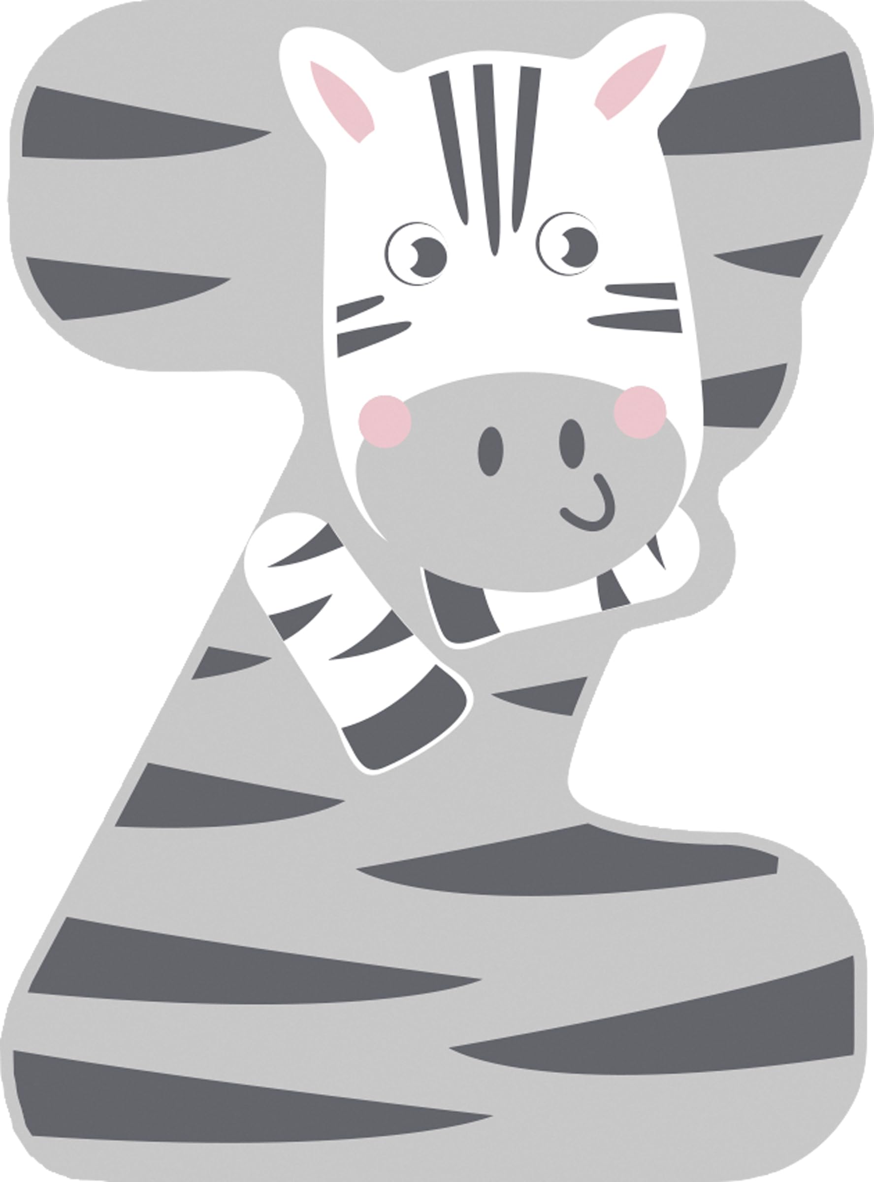 small foot Holzbuchstaben-Set Kinderzimmer Z aus FSC® 100%-zertifiziertem Holz, Tier-Buchstaben zum Sammeln, 12533