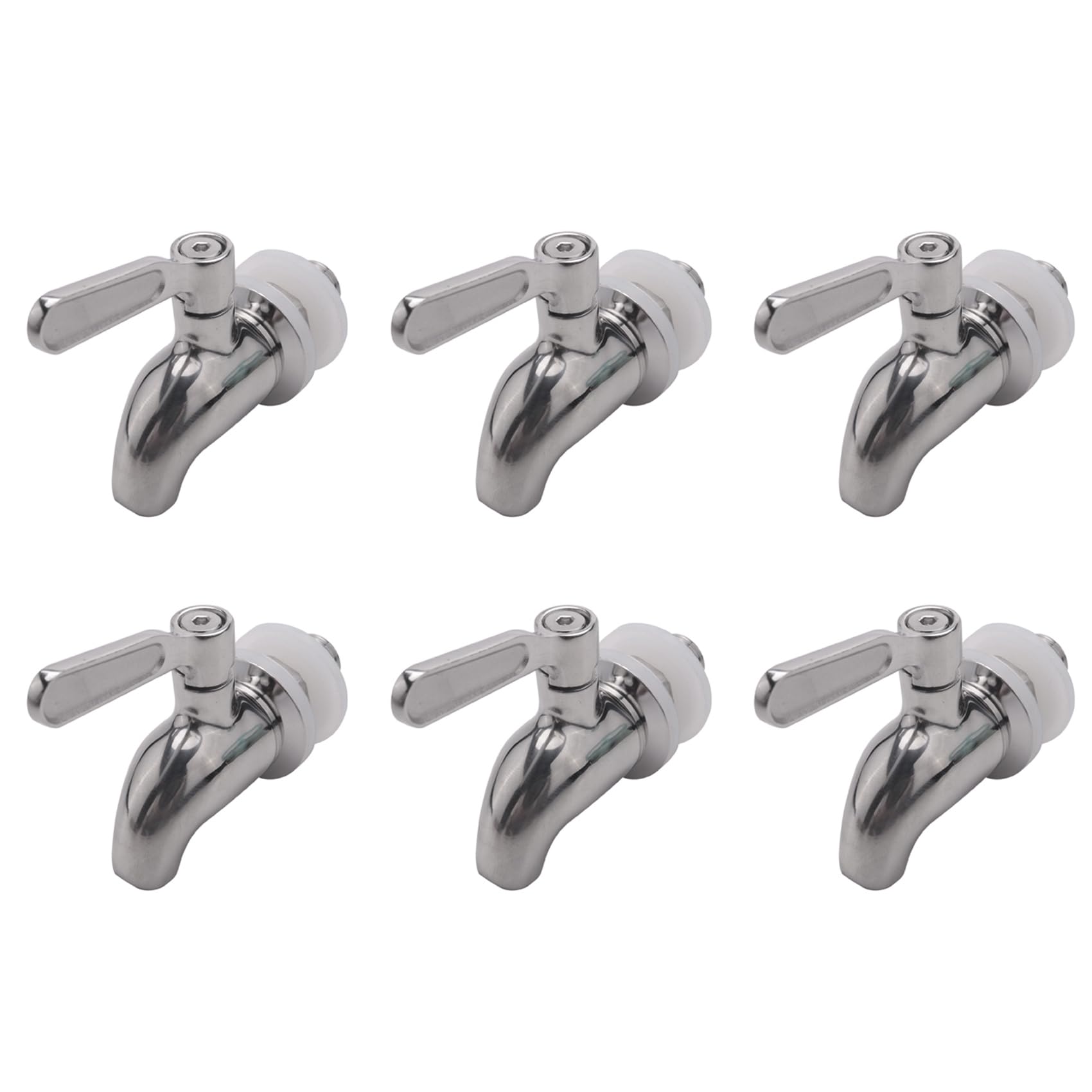 Hndhbfgrt 6X Stainless Steel Faucet Tap Draft Beer Faucet for Home Brew Fermenter Wine Draft Beer Juice Dispenser