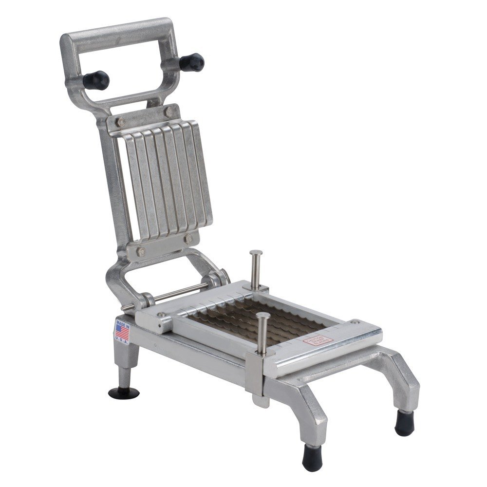 (55975-SC) 1/2" Scalloped Easy Chicken Slicer by Nemco – Aluminum, Silver, Model 55975SC