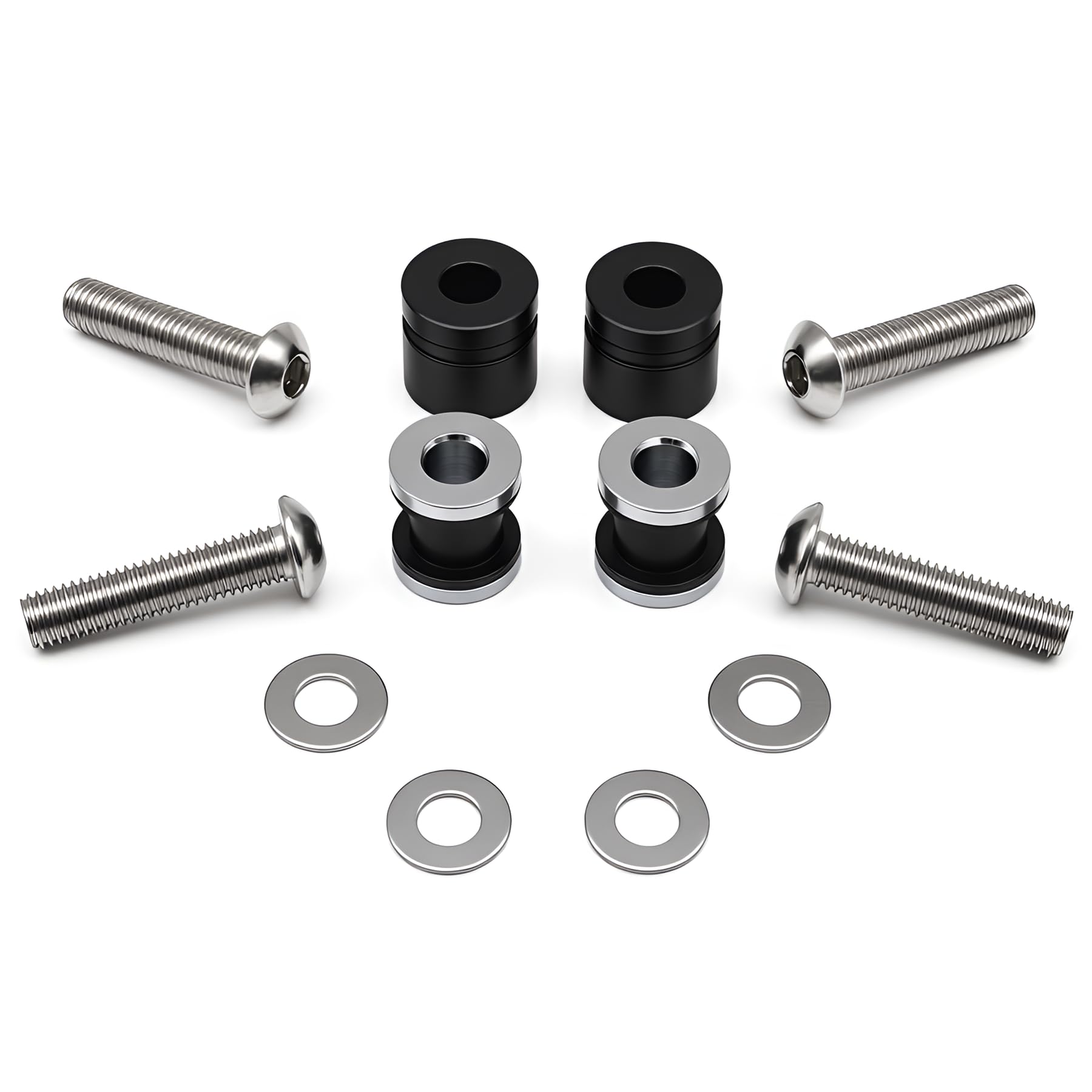 Motorcycle Detachable 4-Point Docking Hardware Kits Fits for Harely Fat Boy FLFB FXBR FLFBS and FXBRS models 2007-2023 Breakout