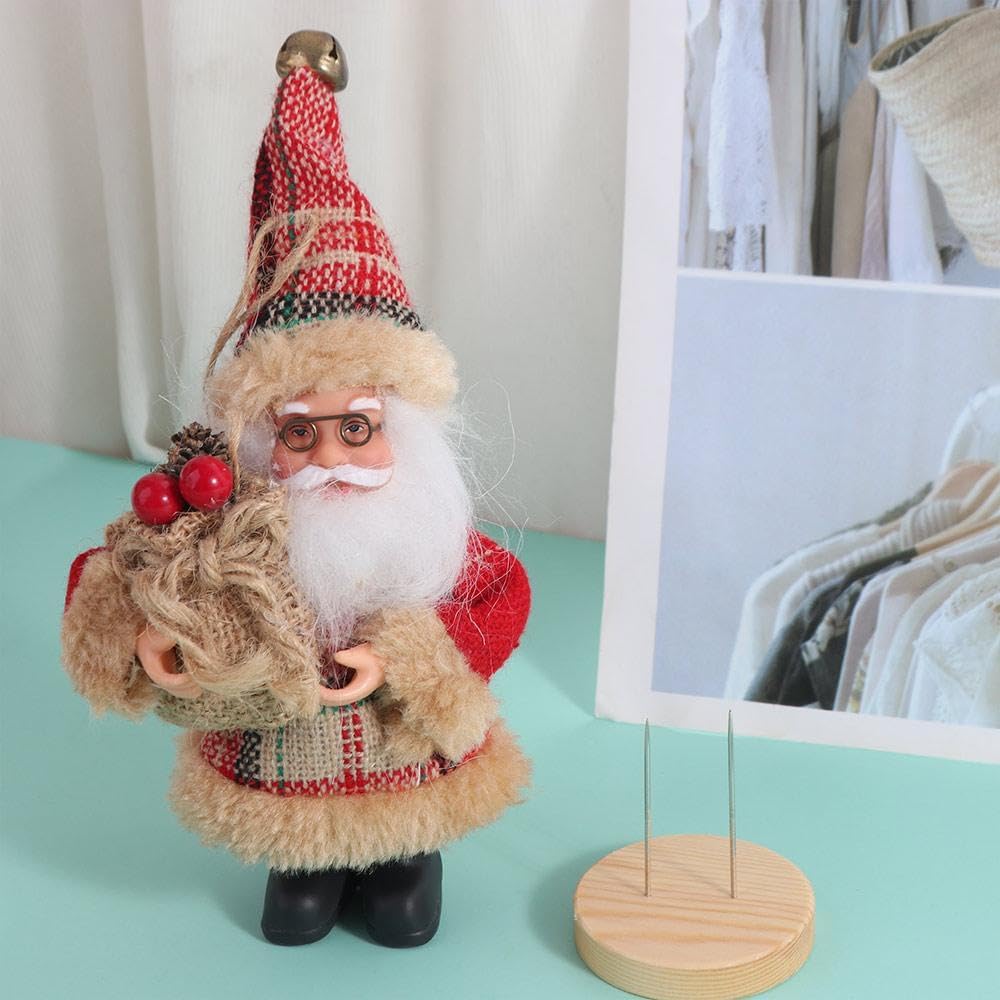 Crochet Stand, Mini Metal Stands for Crochet Doll Show Support Bracket Display Needle Base Portable Figures(A)