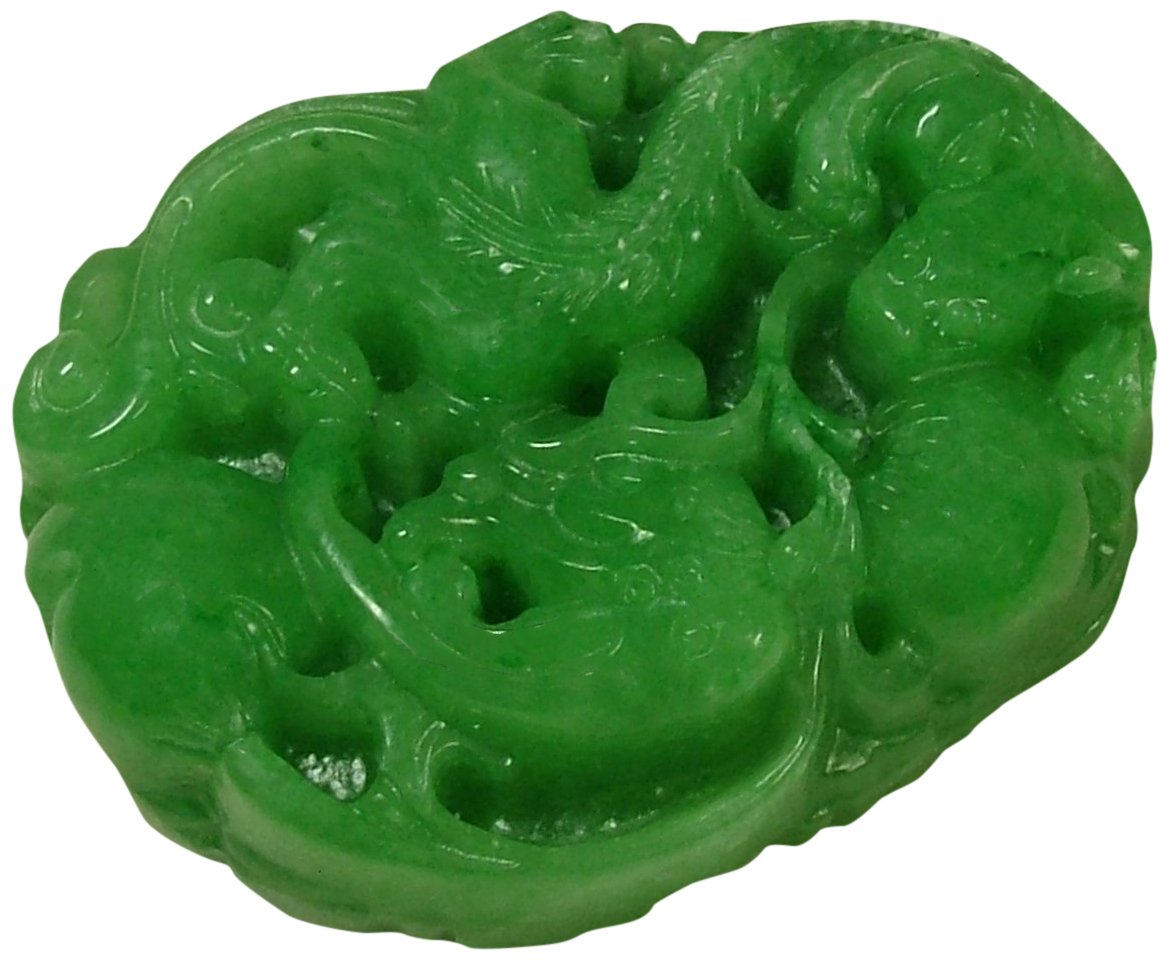 Amazon | ◎ミャンマー翡翠牌子「貔貅（ひきゅう）」56mm（t19