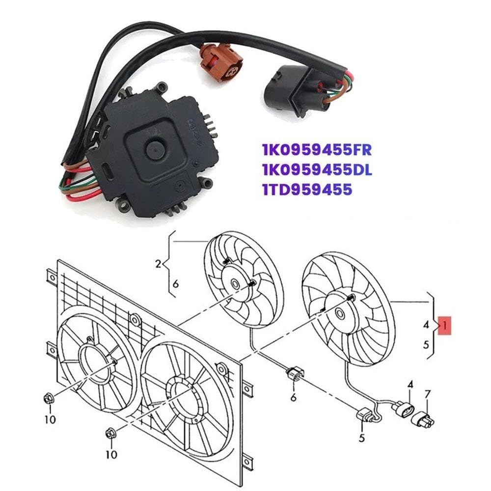 Pièces automobiles Module De Commande De Relais, Ventilateurs De Refroidissement, Pour Jetta, Pour Golf, Pour Passat