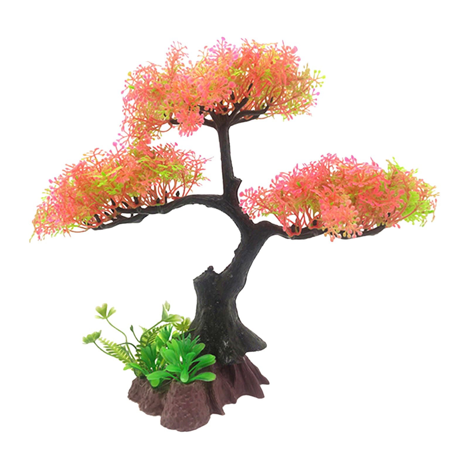 Tsophreniq Simulation Safe Ornaments with Tree for Aquarium Habitats Simulation Aquariums Tree Bettas Fish Bowl Ornaments