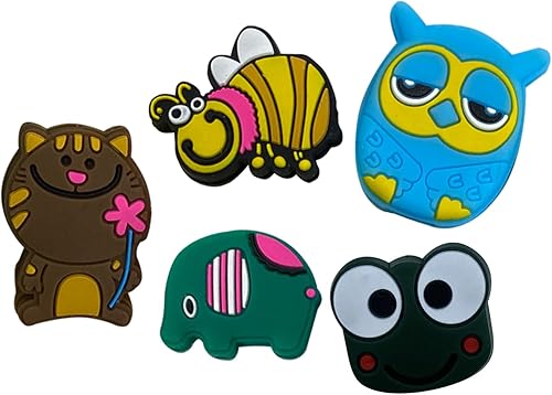 Amortiguador de tenis lindo divertido paquete de 5 10 raquetas de tenis amortiguador de vibraciones de silicona suave raqueta de tenis