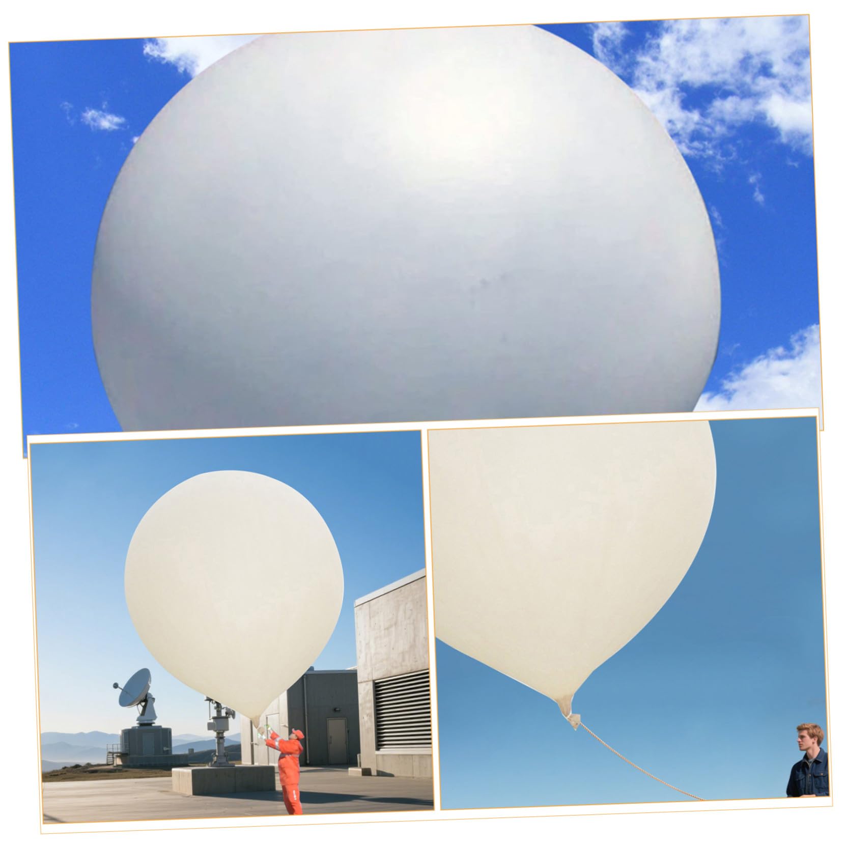 HEMOTON Ballon Géant Latex pour Décoration de Fête Expériences Scientifiques Photos Aériennes et Célébrations