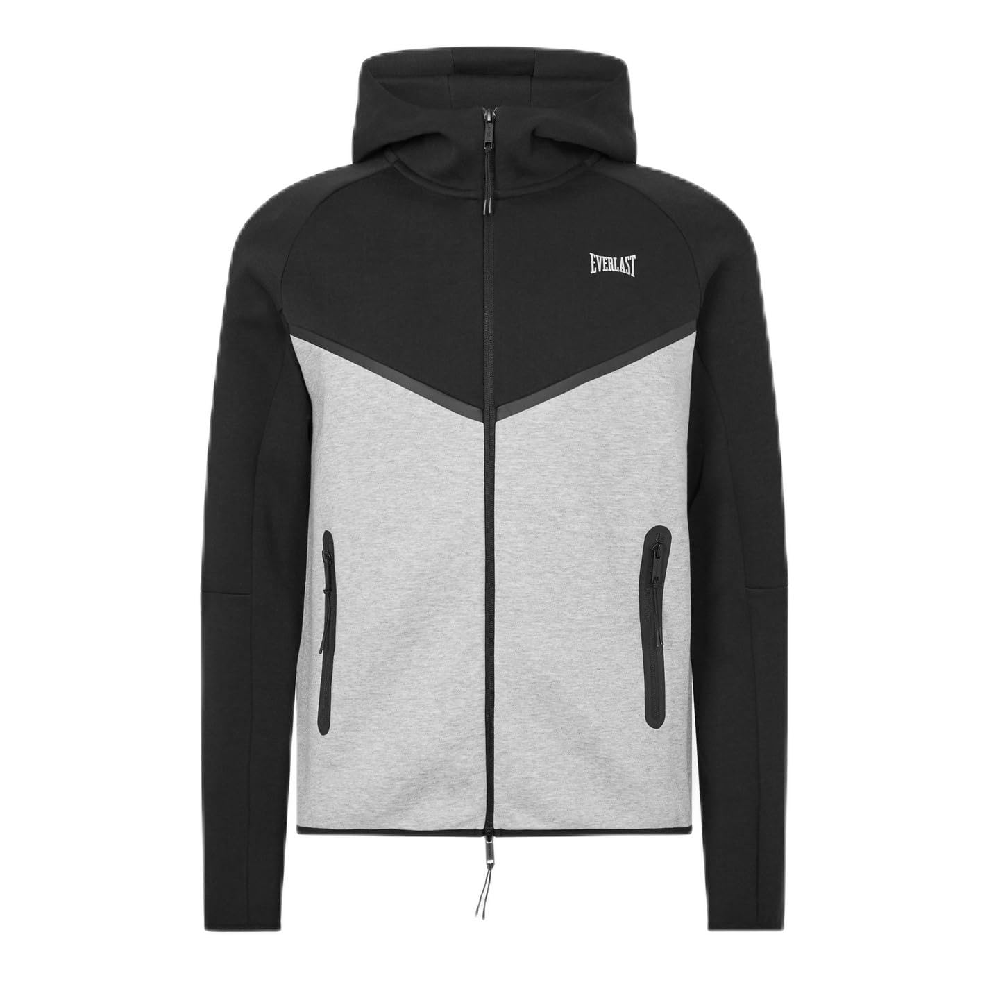 Everlast Men's Grey/Heather Elite Hood Long Sleeve Cotton Xxl