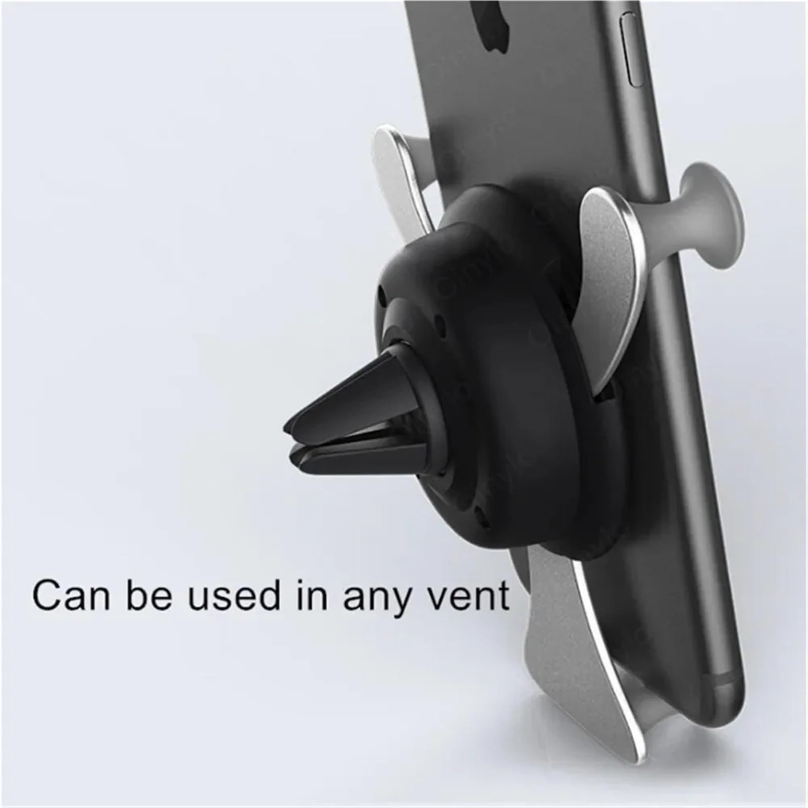 Uchwyt samochodowy na telefon Samochodowy uchwyt n Uchwyt samochodowy na telefon grawitacyjny, klips na kratkę wentylacyjną, uchwyt na twarz Smile, stojak na telefon komórkowy(Black 3pcs)