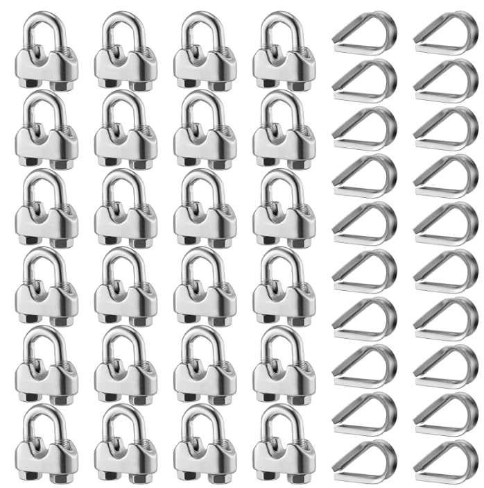 10 abrazaderas M6 para cable de alambre M6