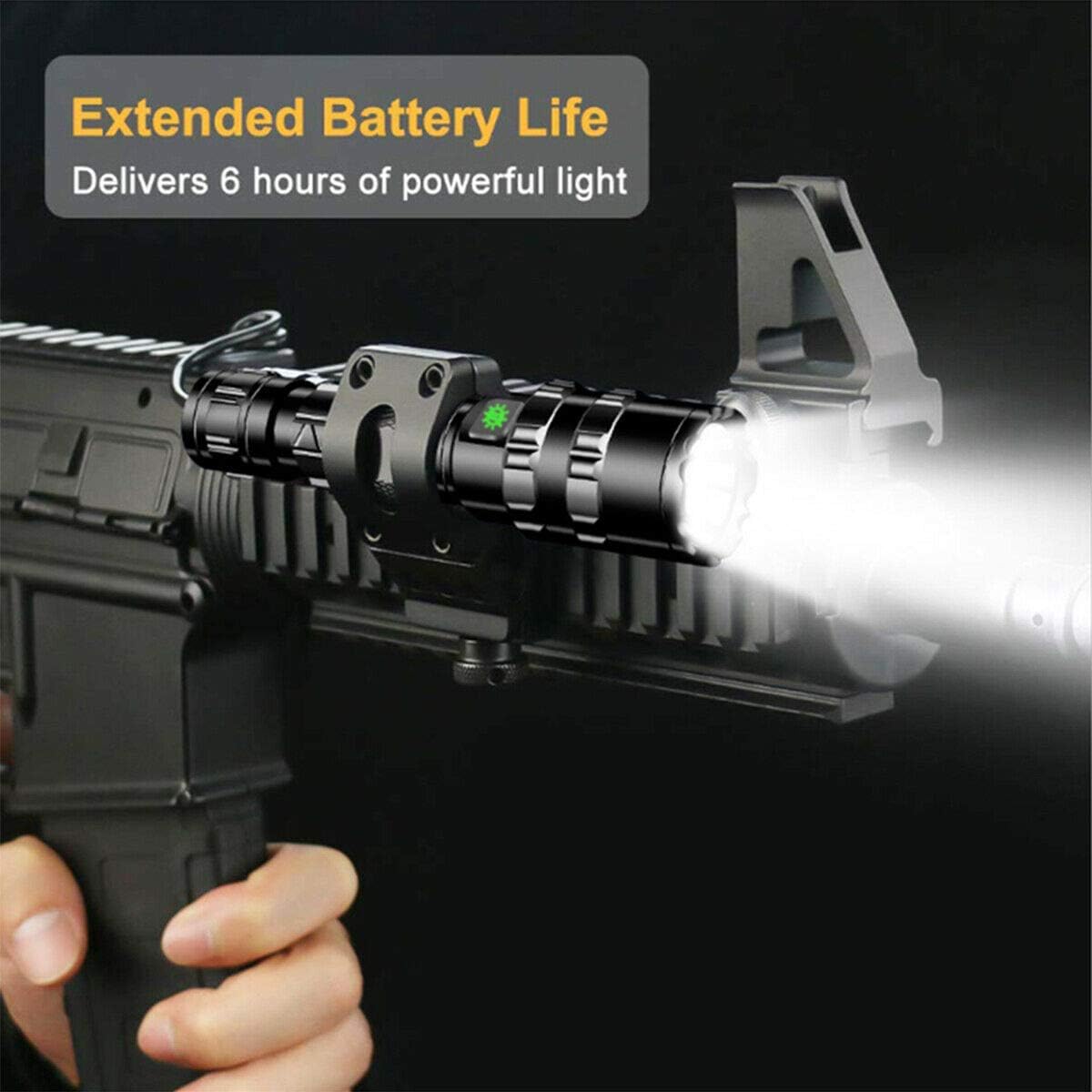 Garberiel Tactical Flashlight Picatinny Mount Image