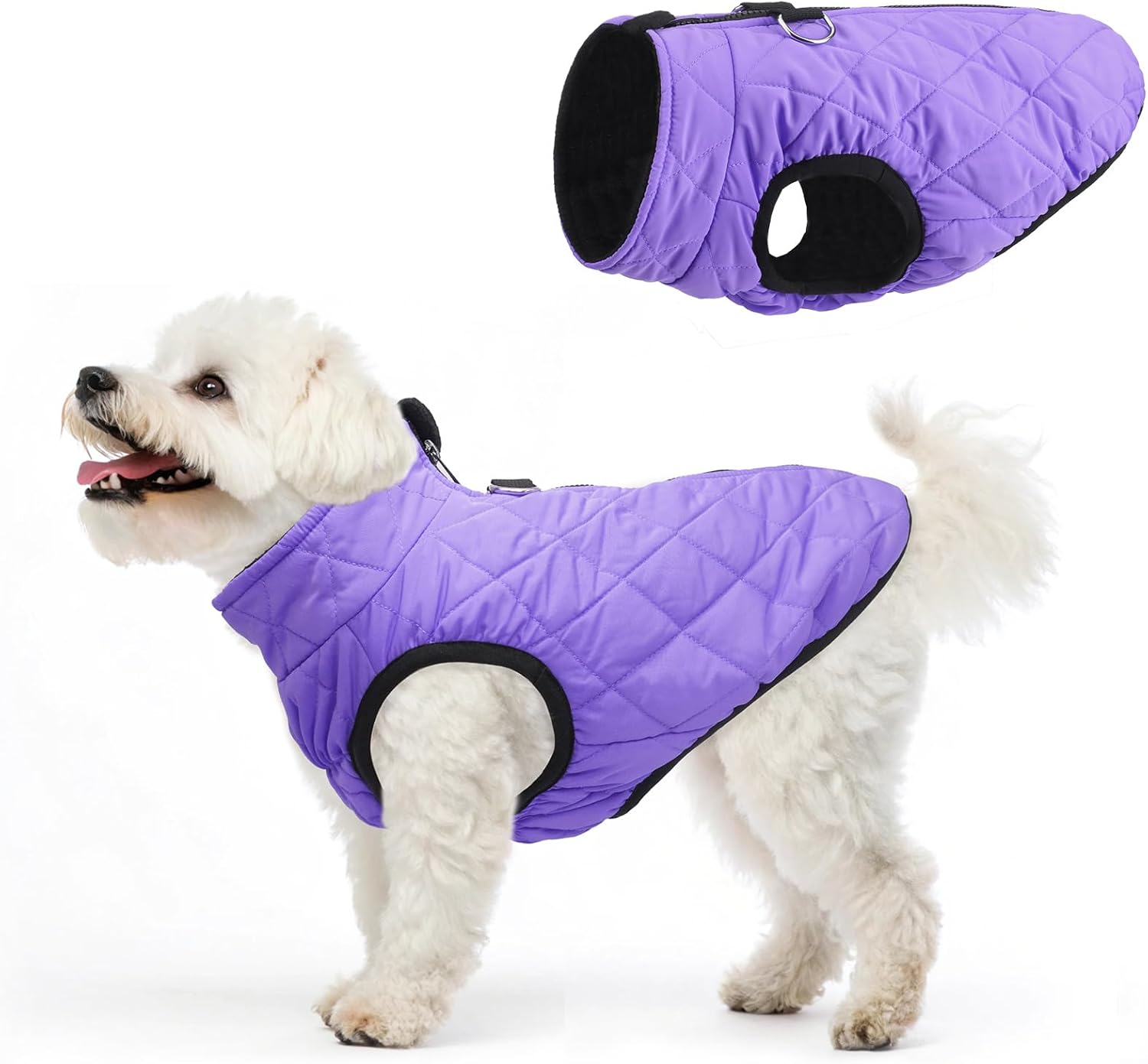 SCENEREAL Dog Winter Coat Warm Dog Jacket with Harness Built in for Small Medium Dogs, Waterproof Dog Cold Weather Coats with Zipper, Fleece Puffer Vest Windproof Snow Clothes for Puppy Pet SCENEREAL Dog Winter Coat Warm Dog Jacket with Harness Built in for Small Medium Dogs, Waterproof Dog Cold Weather Coats with Zipper, Fleece Puffer Vest Windproof Snow Clothes for Puppy Pet