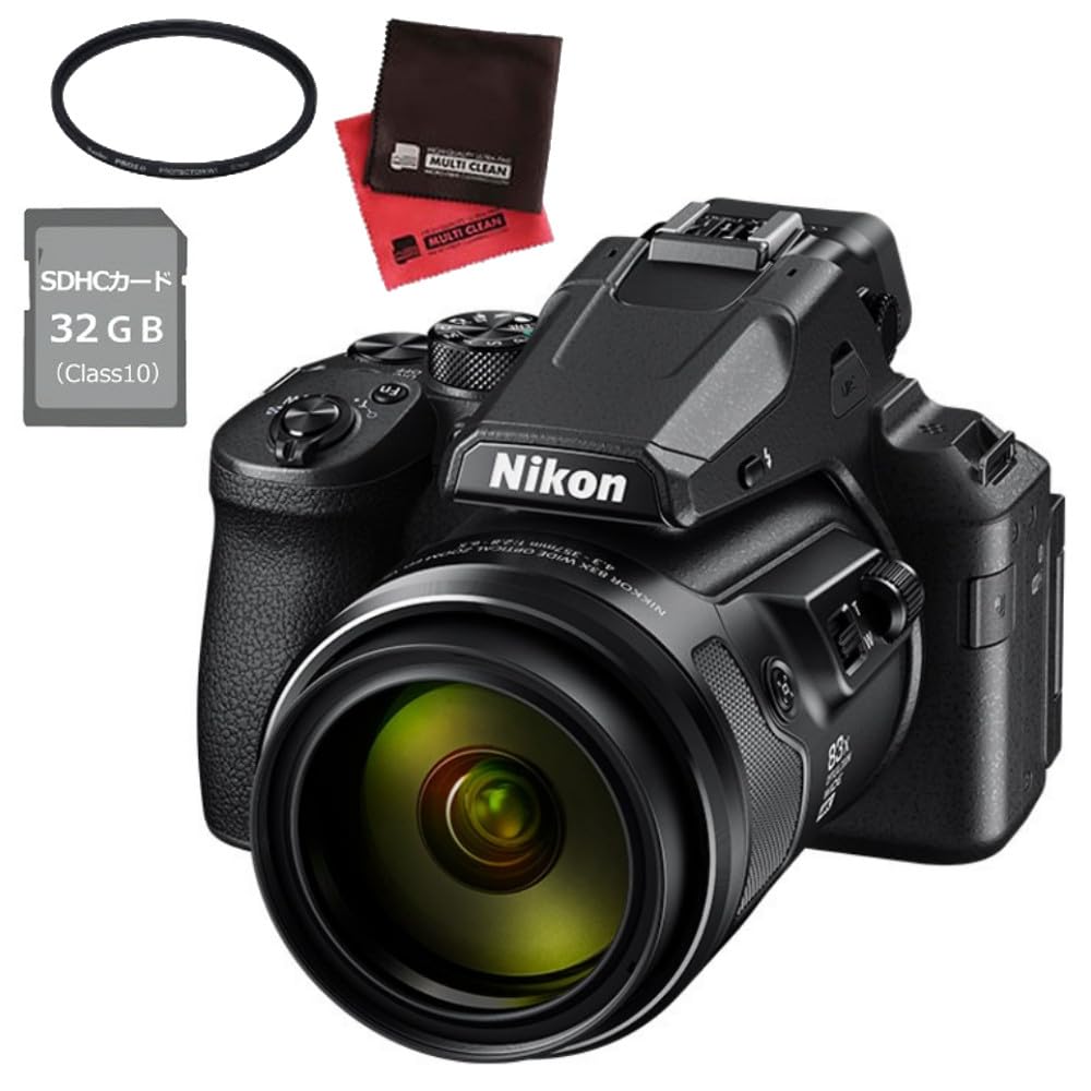 Amazon | ニコン デジカメ COOLPIX P950 BK ブラック SD32GB レンズ
