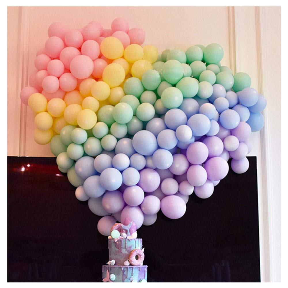 Multicolored Balloons 10 Inches Balloons 100 Pcs Romantic Balloon For Birthday Party Decorations Engagement Wedding Anniversary Festival Supplies