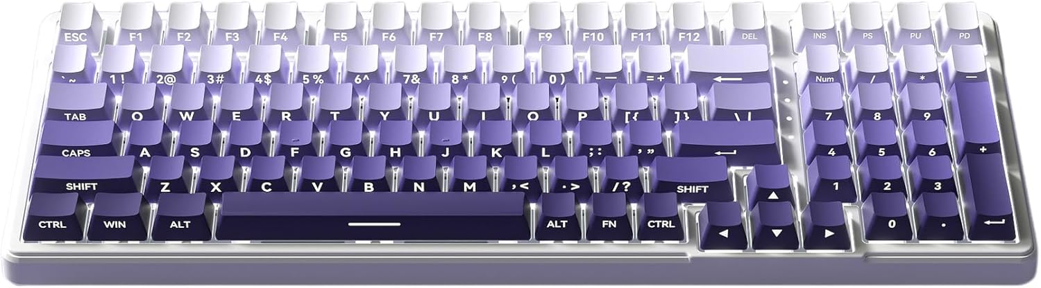 CEXEQ ZT99 Mechanical Keyboard in violet color