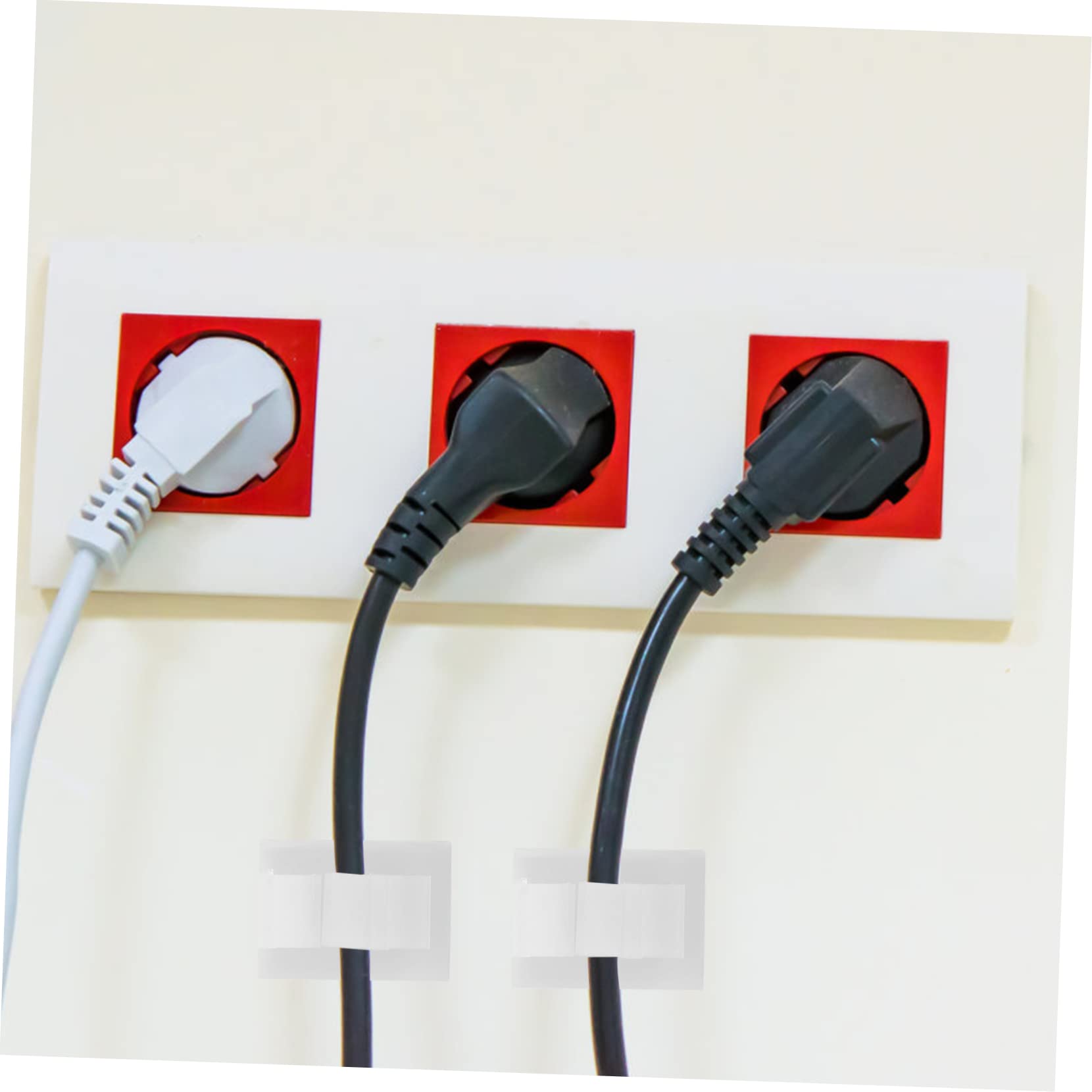 UKCOCO 2sets Werkzeug Kabel Clips Klebstoff Kabel Für Home Office Auto Schreibtisch 100 Stücke * 2