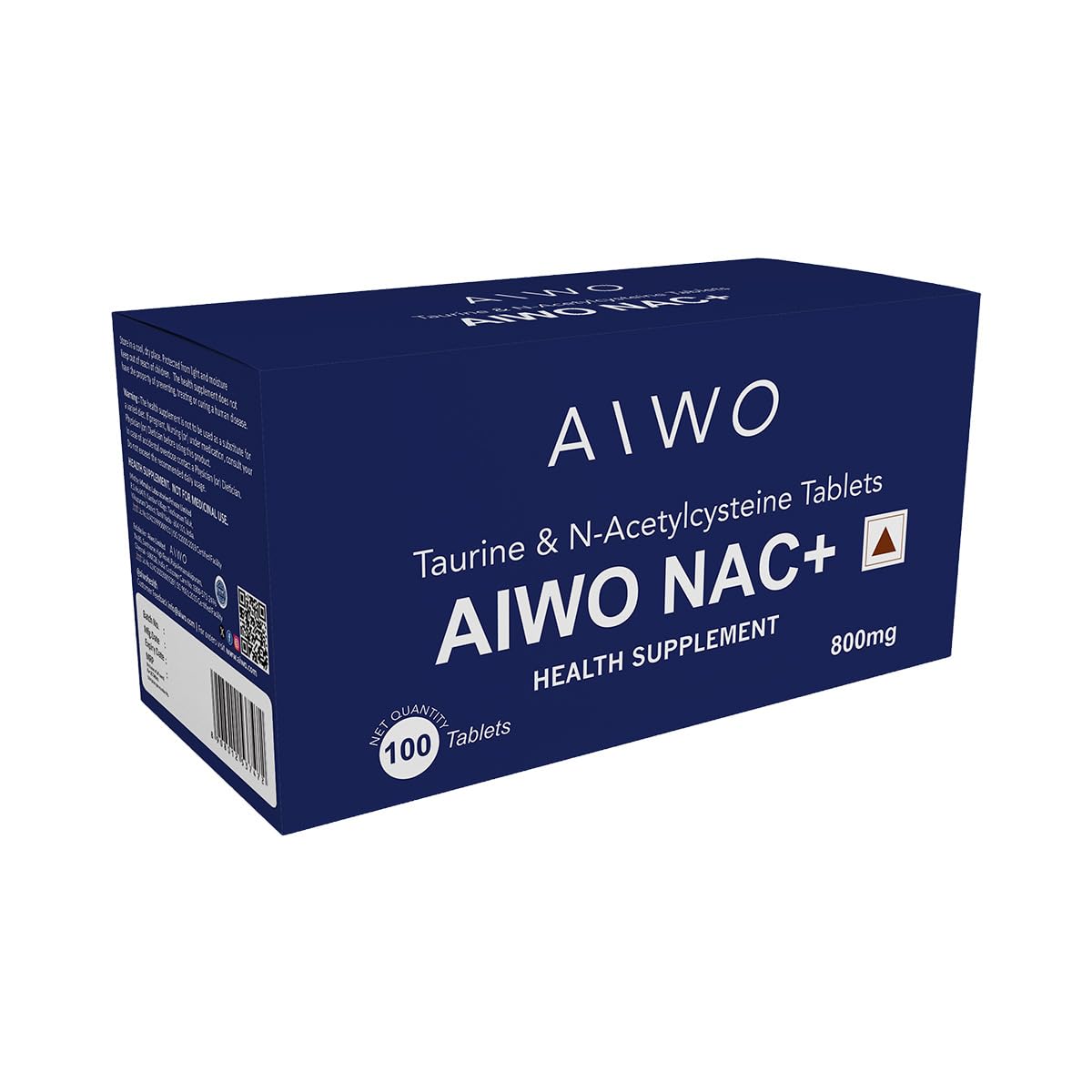 Aiwo NAC+ | Taurine | N Acetyl Cysteine | Lung detox & Liver Support | NAC Supplement | Taurine Supplement | Taurine 500mg & NAC 300mg (100 Tablets)-image-33