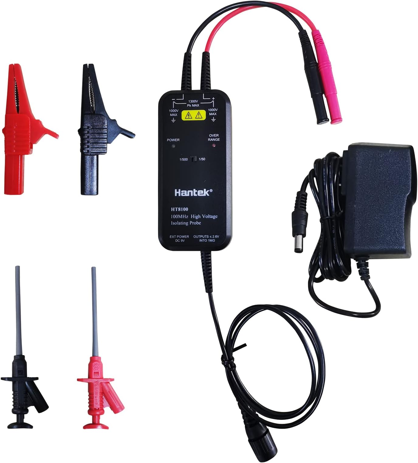 HT8100 Oscilloscope Probe High Voltage Differential Probe, 100MHZ Bandwidth