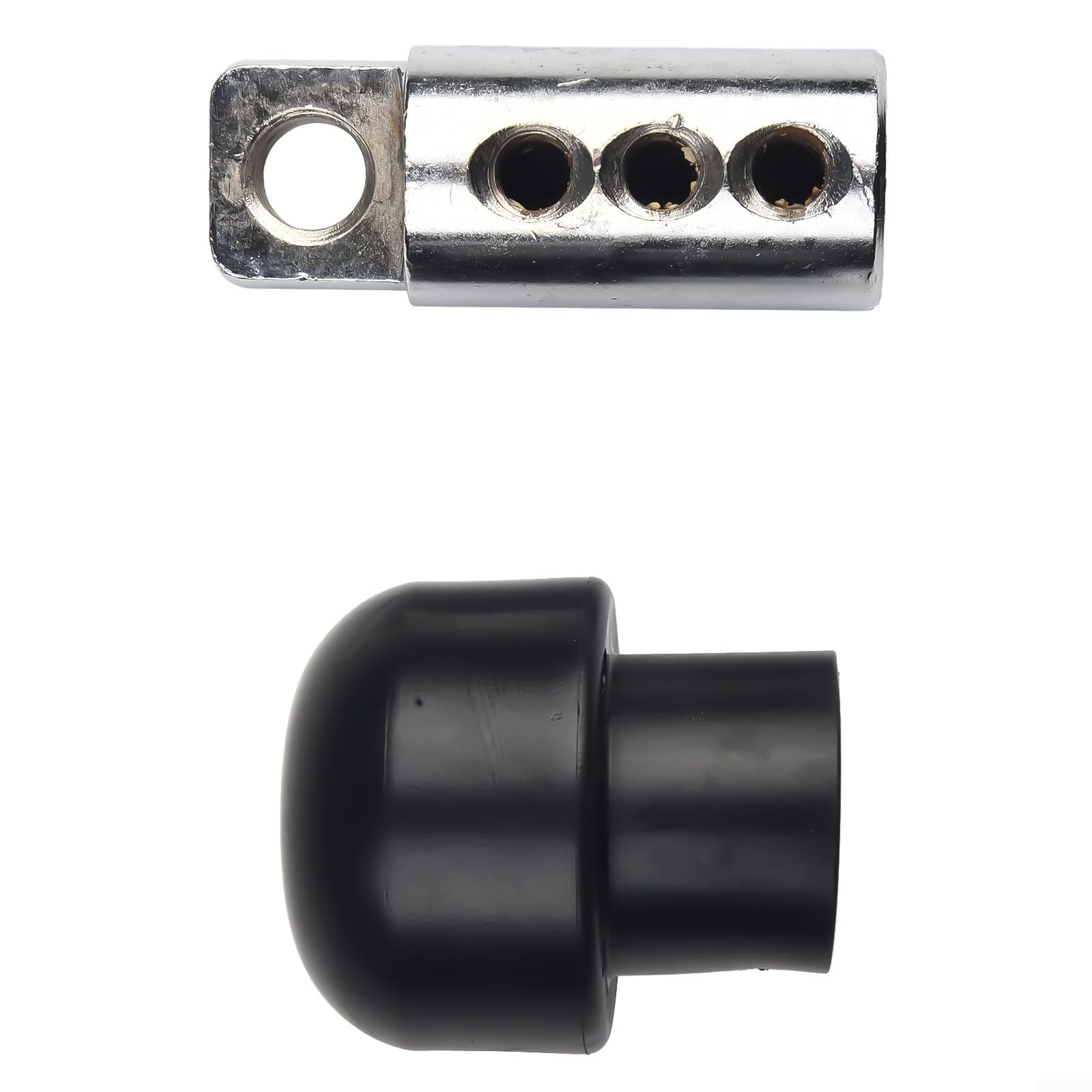 Tappo e connettore per cavo da palestra, terminale a sfera in gomma con anima in acciaio, vite esagonale per cavi di diametro 5-6 mm, accessorio per attrezzature per il fitness (1 set)