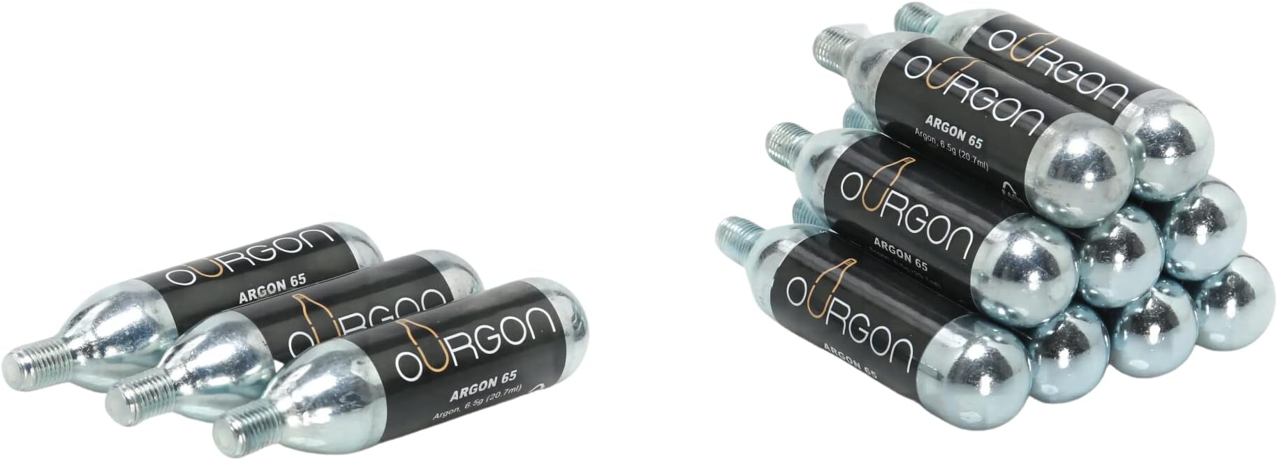 12 Argon Capsules - Can Work with Coravin by Following QR Instructions On Packaging - Argon Gas Capsule Refills - Wine Preservation